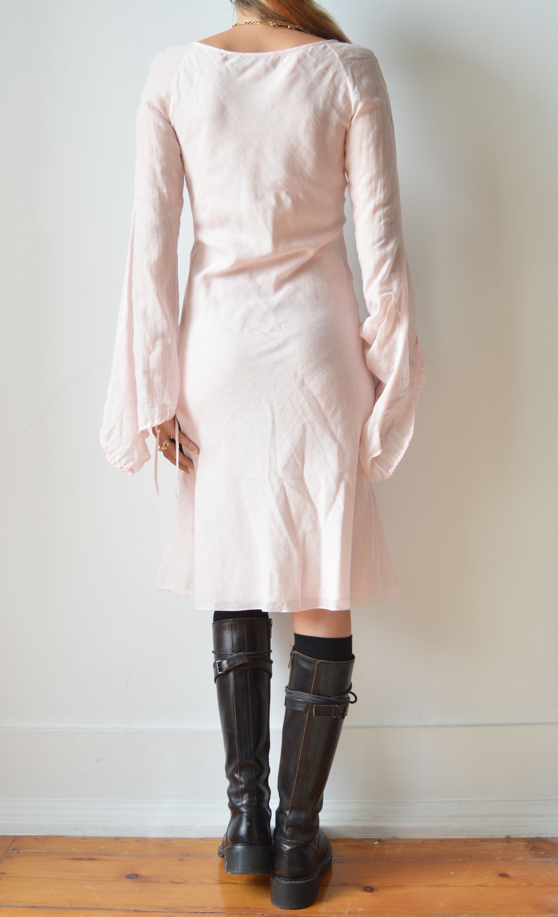 vintage Chloe 2001 pink cotton dress