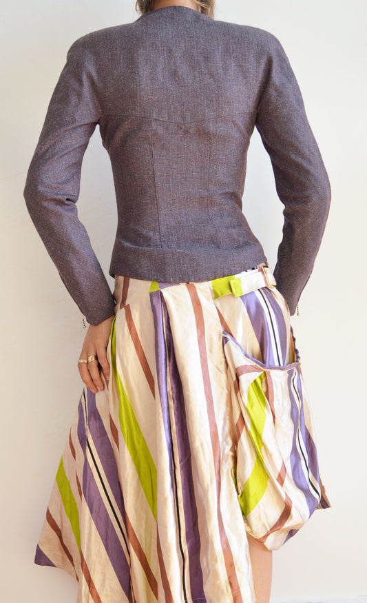 Vintage Chloé Purple Fitted Jacket