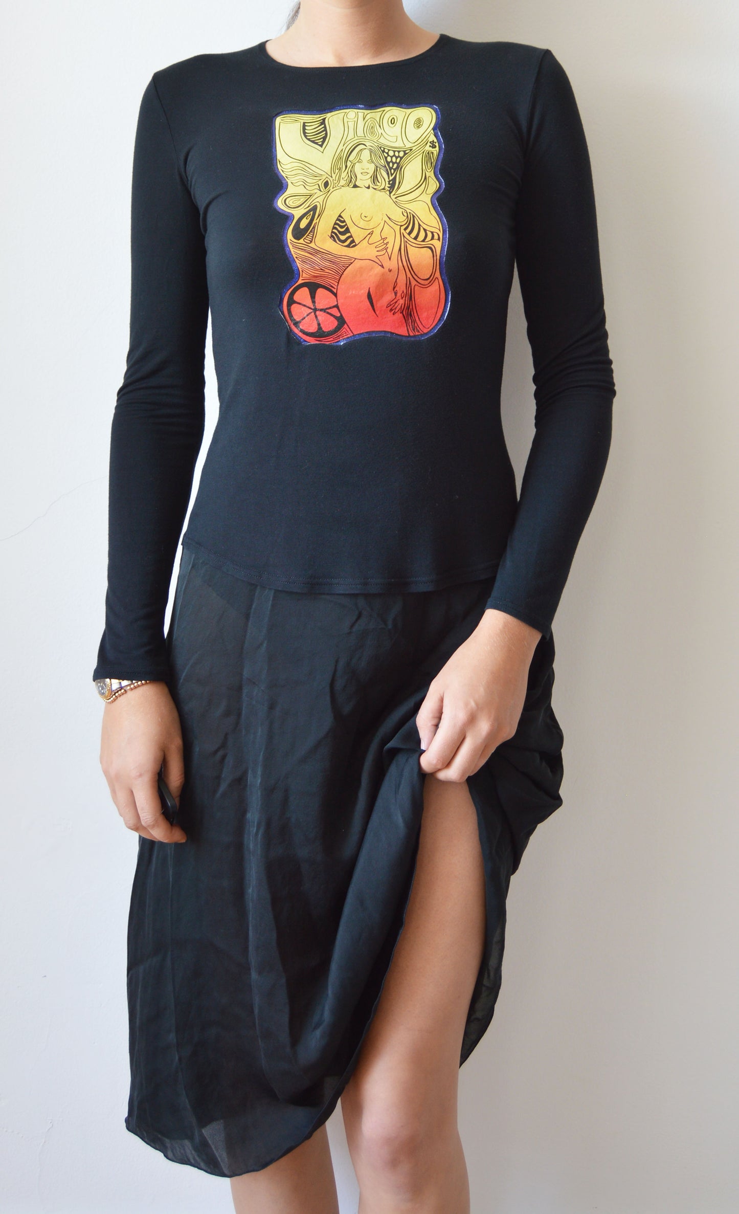 vintage chloe fw 2000 virgo zodiac top