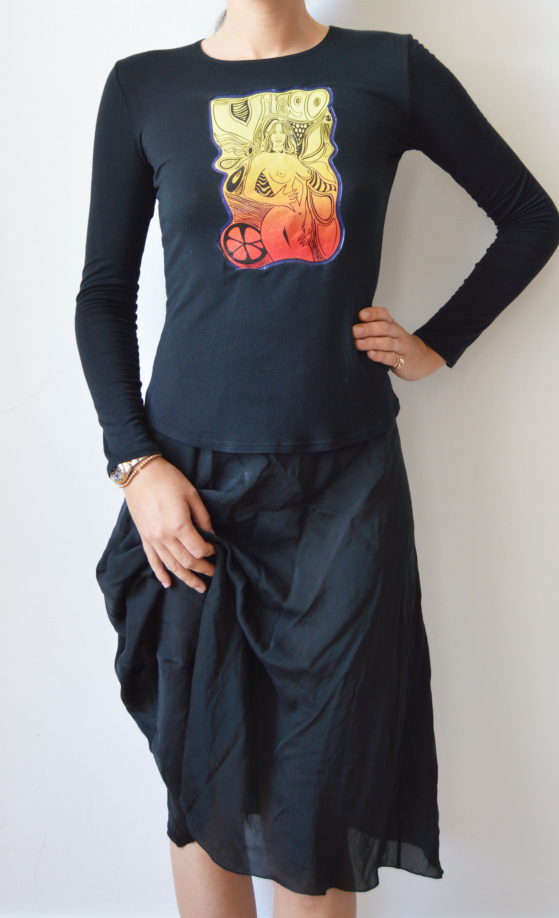 vintage chloe fw 2000 virgo zodiac top