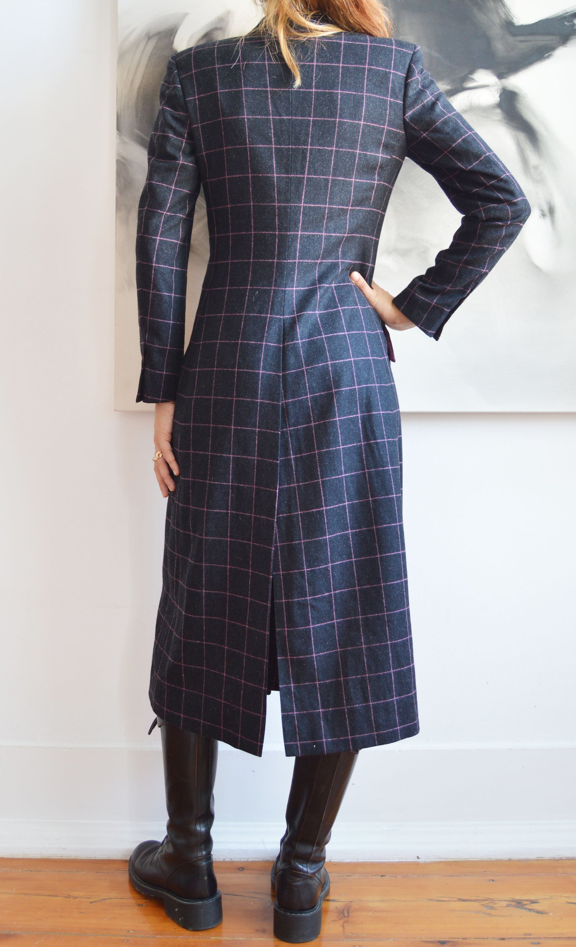 Vintage Chloé F/W 1998 Wool Checked Coat