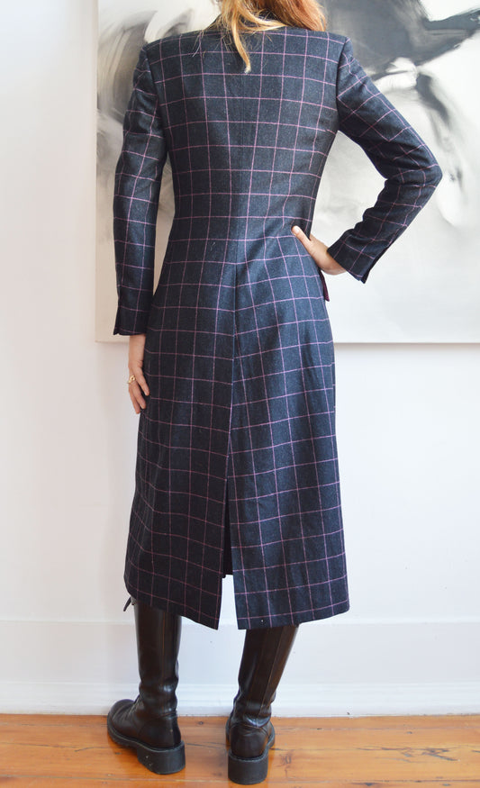 Vintage Chloé F/W 1998 Wool Checked Coat