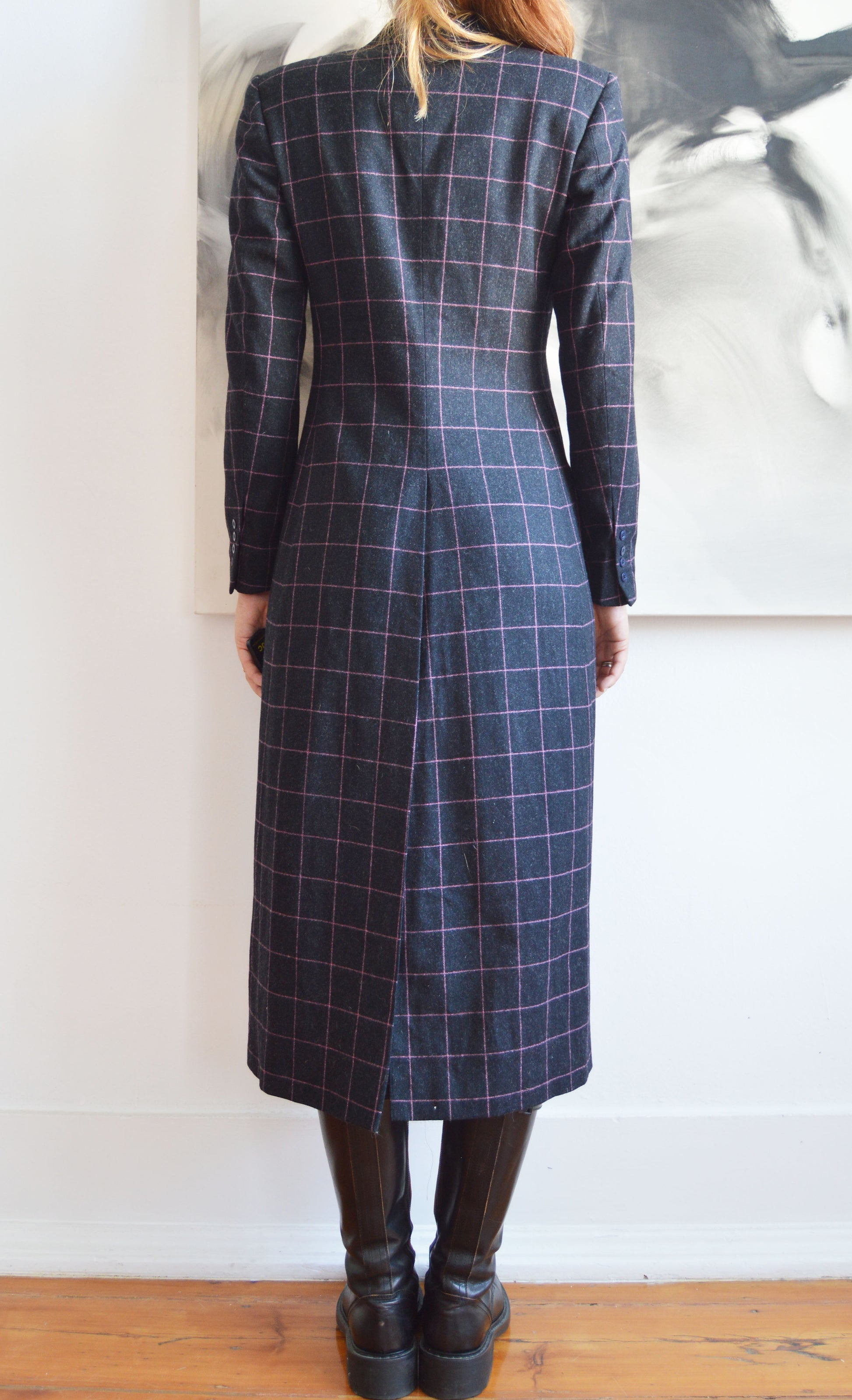 Vintage Chloé F/W 1998 Wool Checked Coat