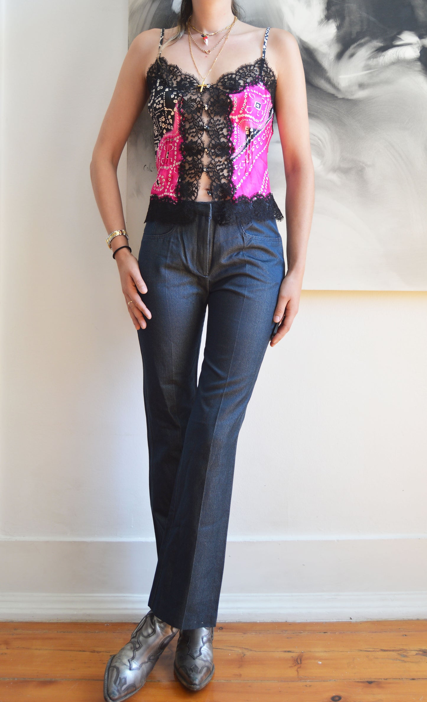 Vintage Chloé F/W 1999 Tiger Studded Pants