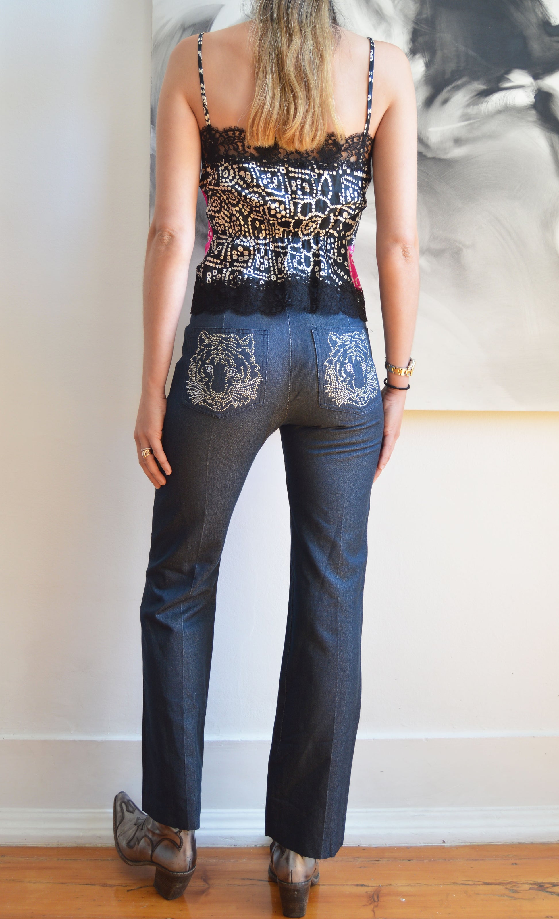 Vintage Chloé F/W 1999 Tiger Studded Pants