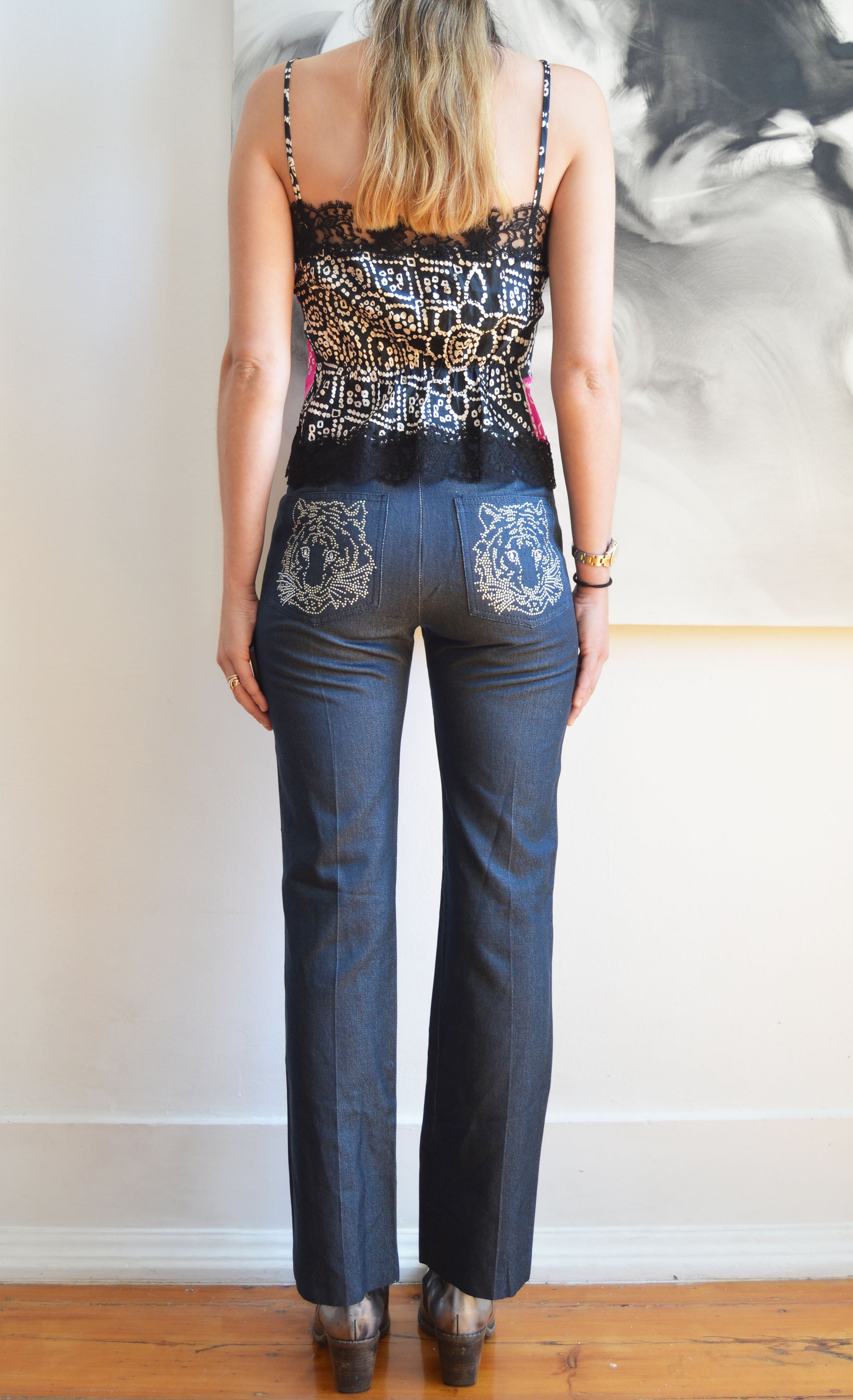 Vintage Chloé F/W 1999 Tiger Studded Pants