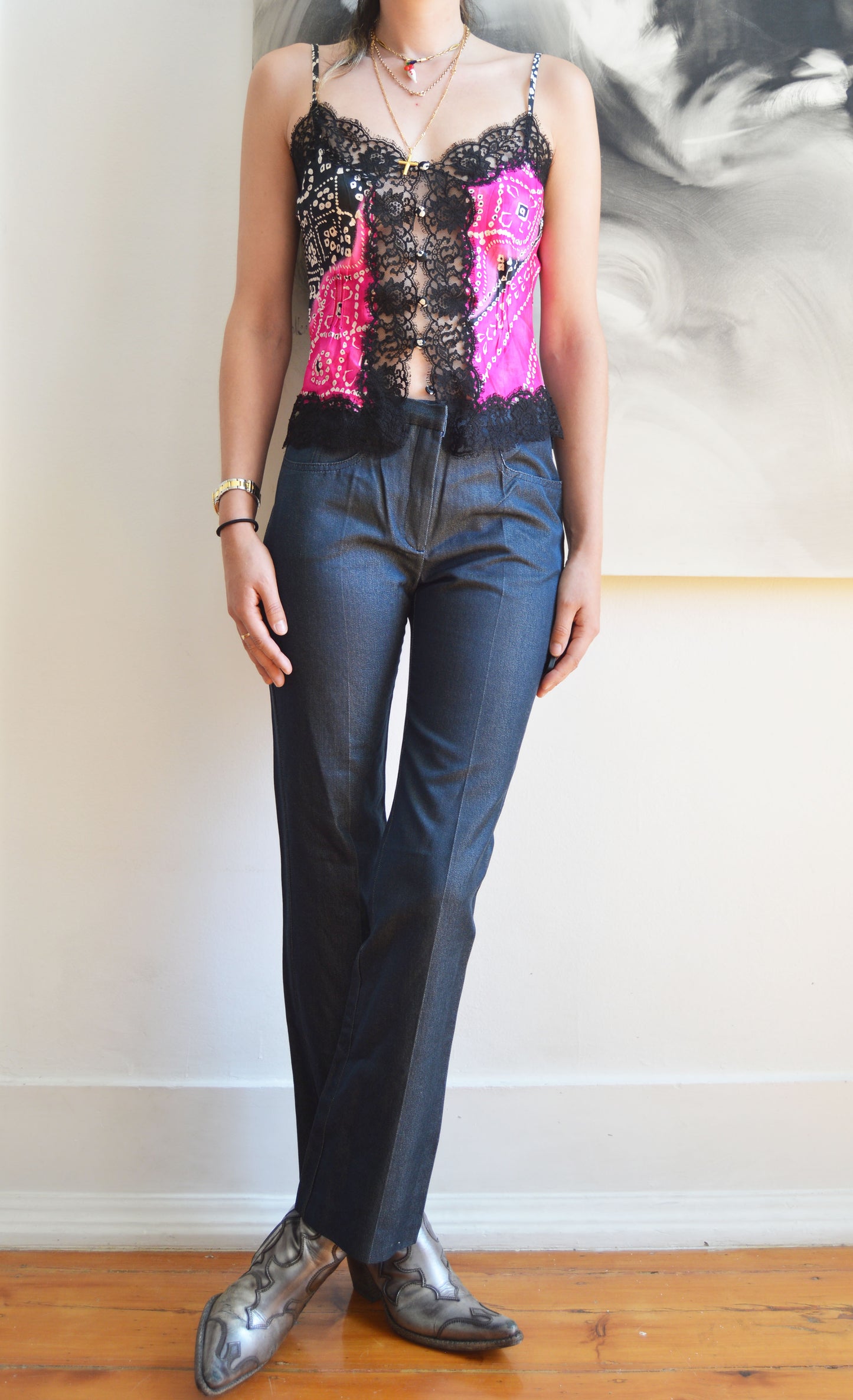Vintage Chloé F/W 1999 Tiger Studded Pants