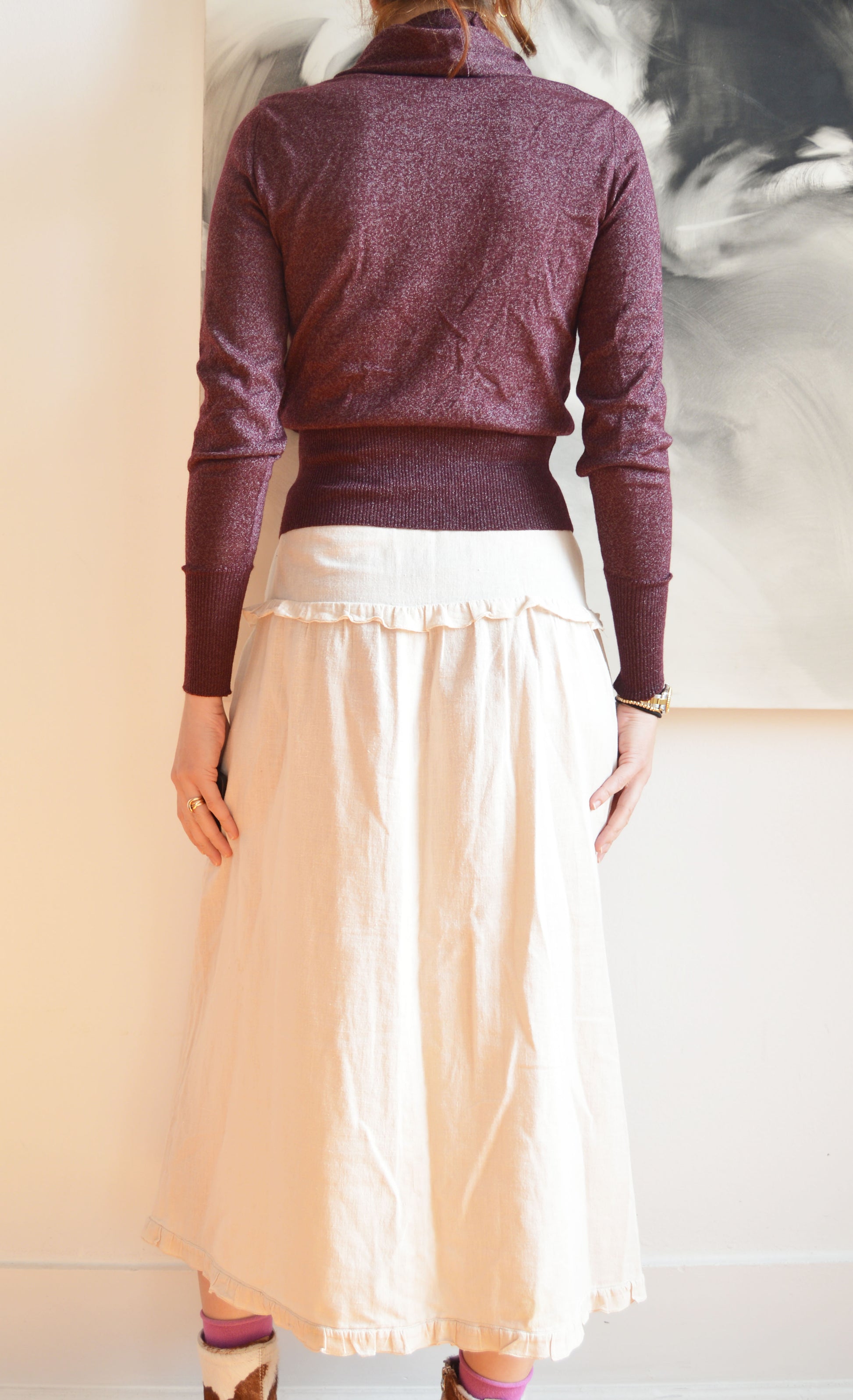 vintage chloe fw 2001 butterfly jumper