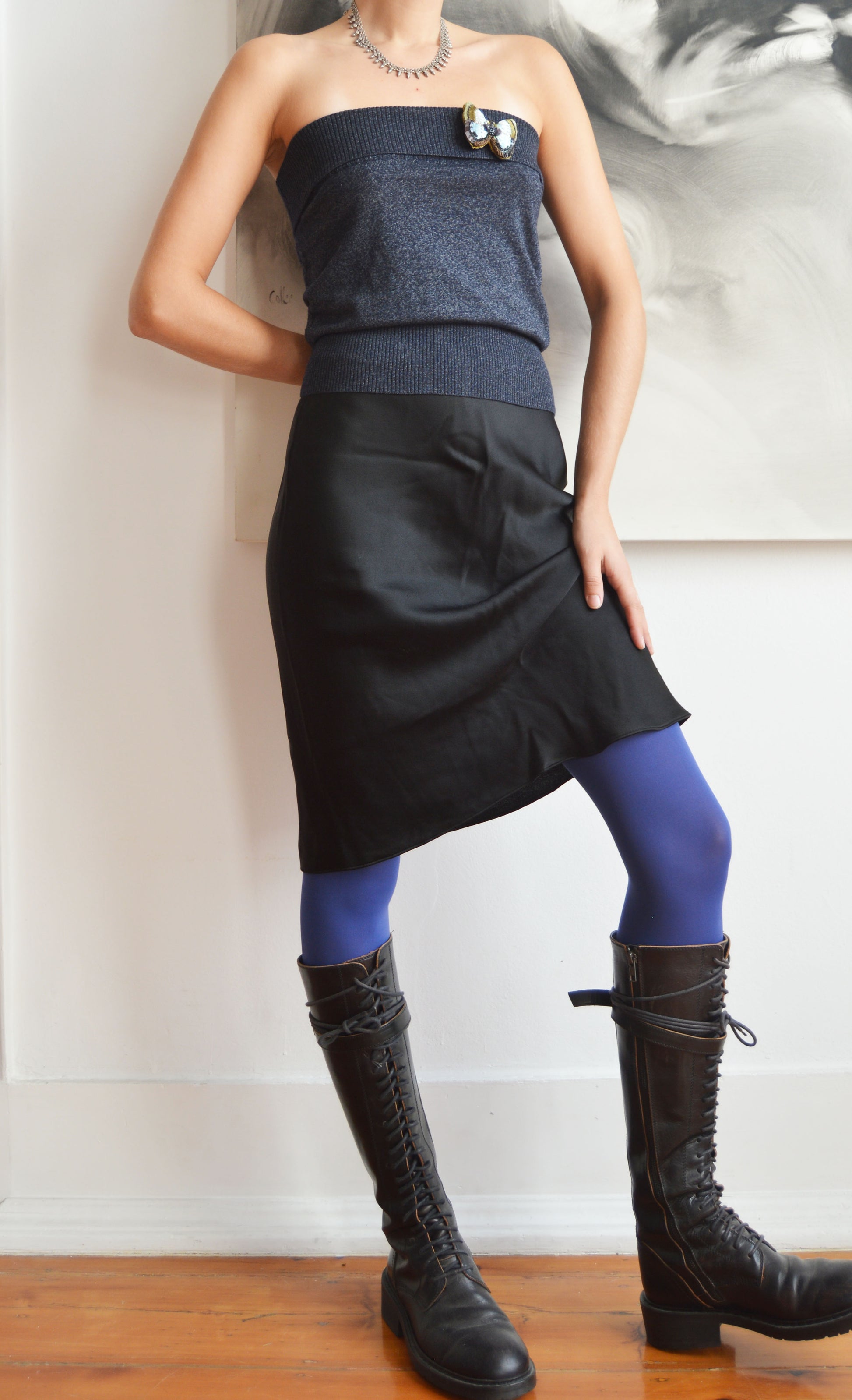 Vintage Chloé F/W 2001 Wool Butterfly Tube Top