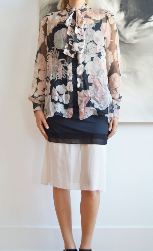 Vintage Chloé F/W 2003 Floral Silk Blouse