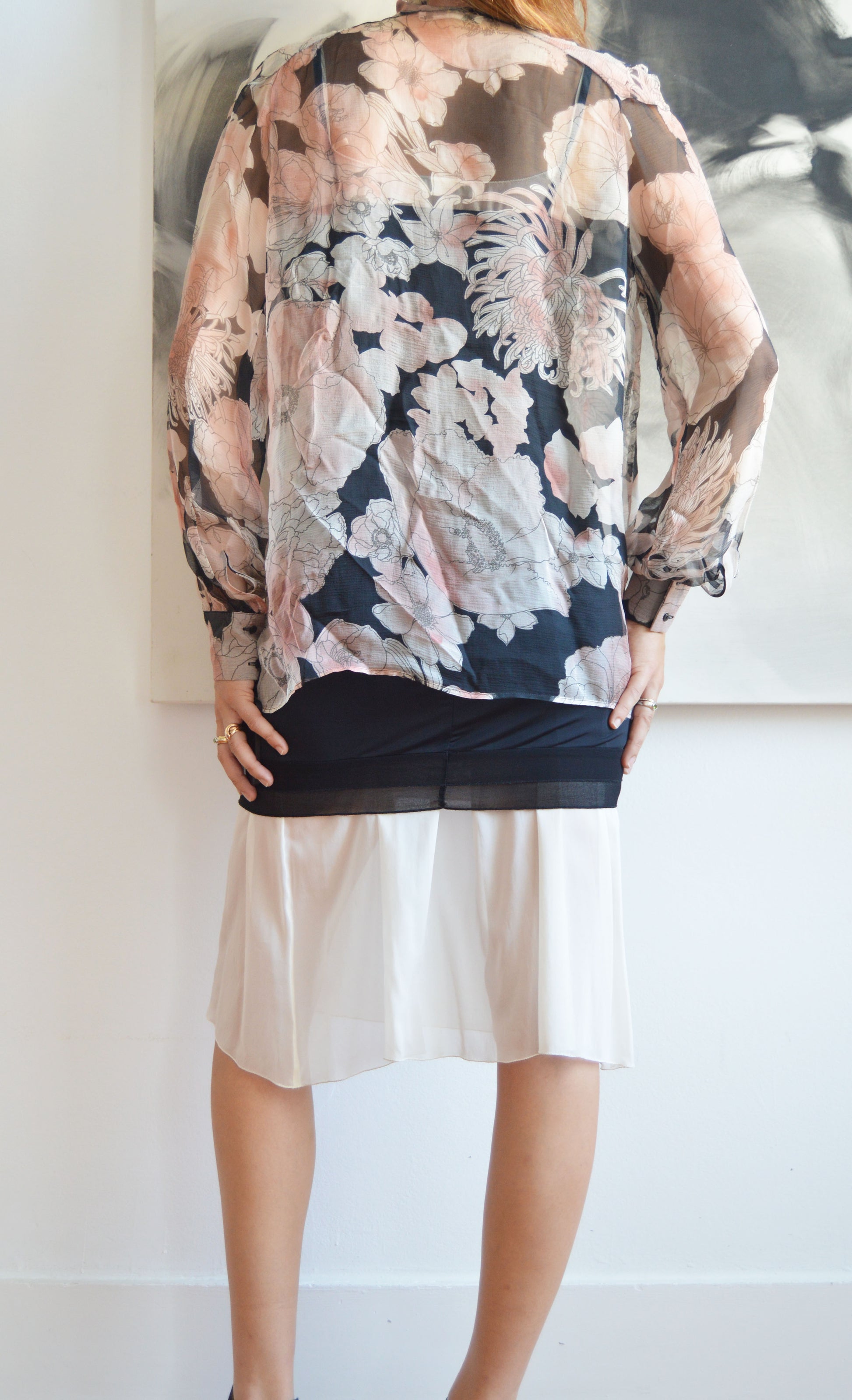 Vintage Chloé F/W 2003 Floral Silk Blouse