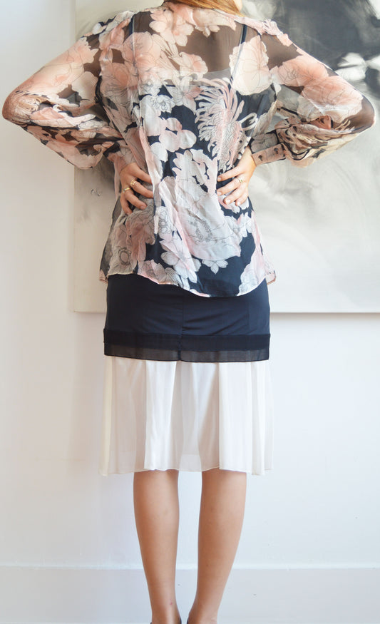 Vintage Chloé F/W 2003 Floral Silk Blouse