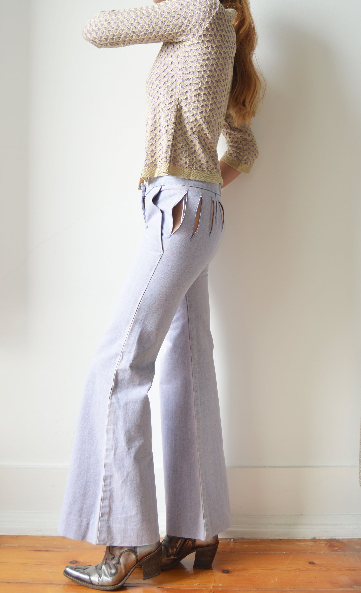 Vintage Chloé S/S 2002 Purple Jeans with Slits