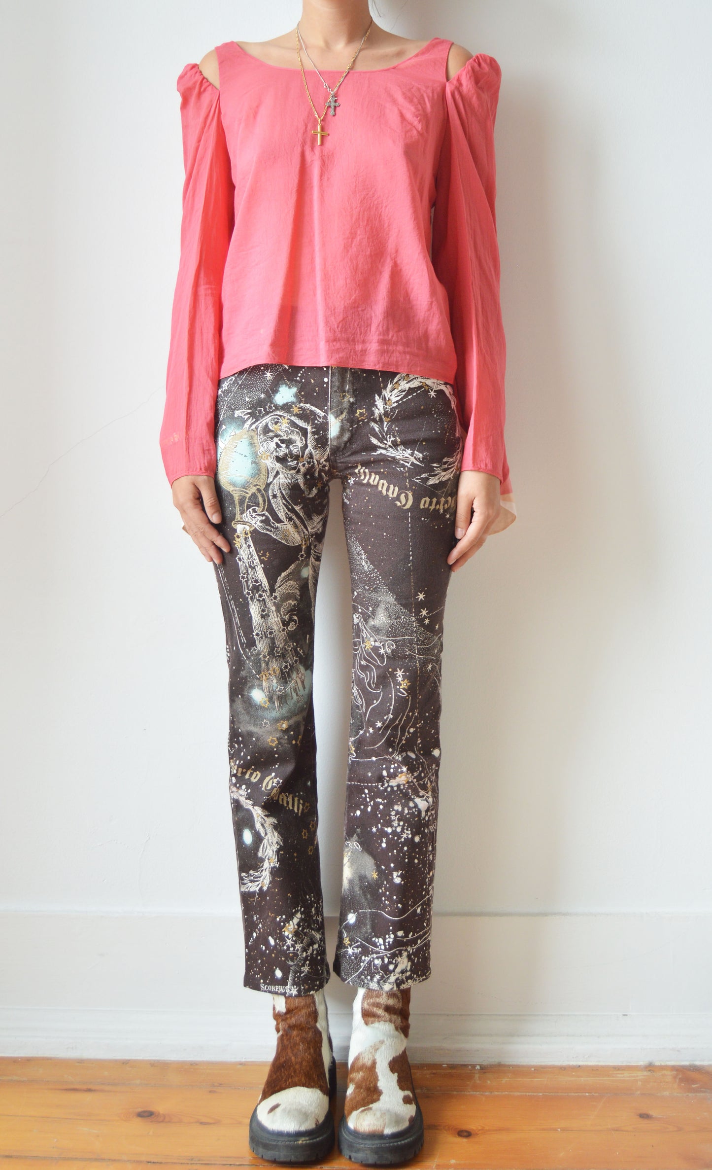 Vintage Chloé S/S 2002 Pink Blouse with Big Sleeves