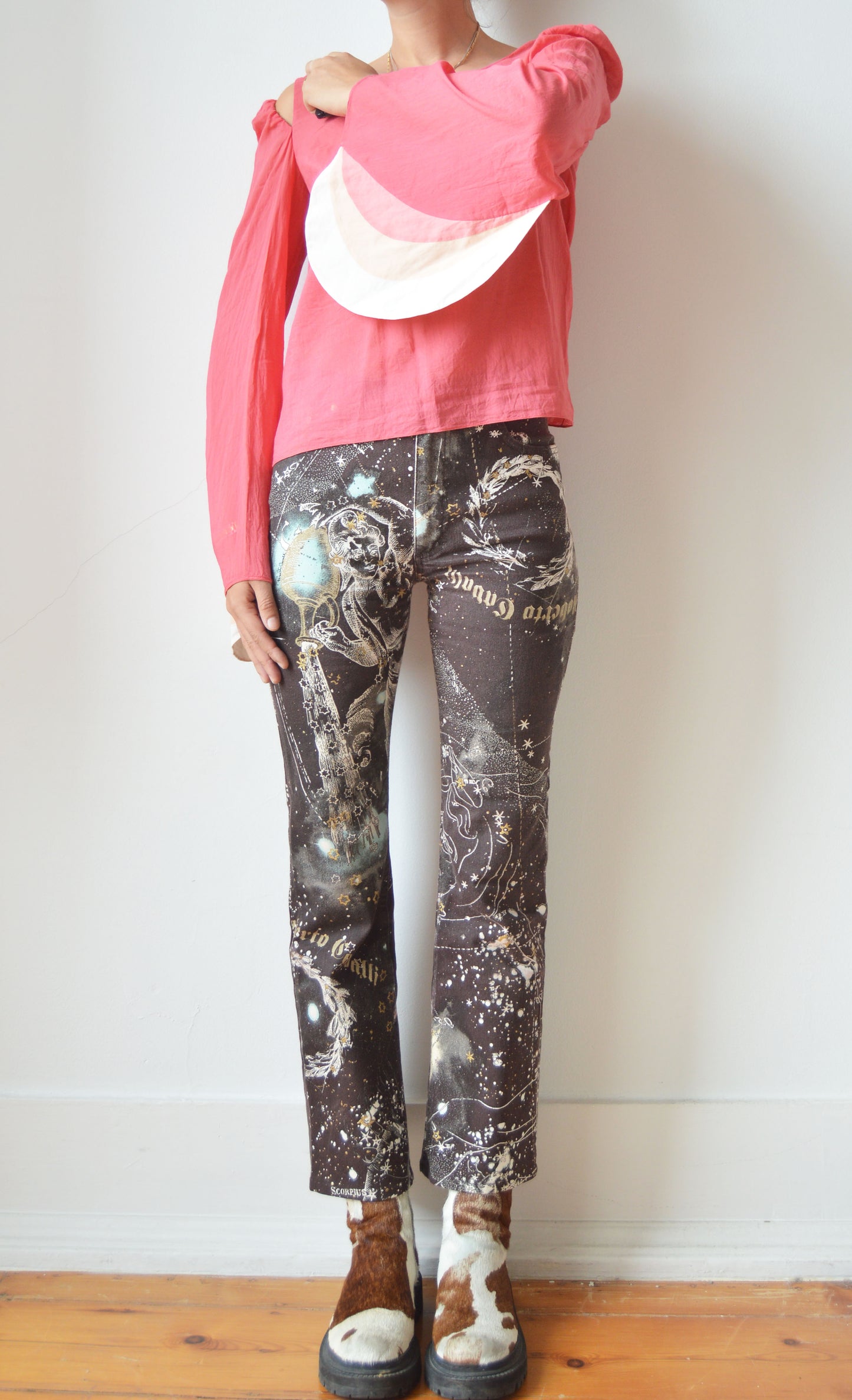 Vintage Chloé S/S 2002 Pink Blouse with Big Sleeves