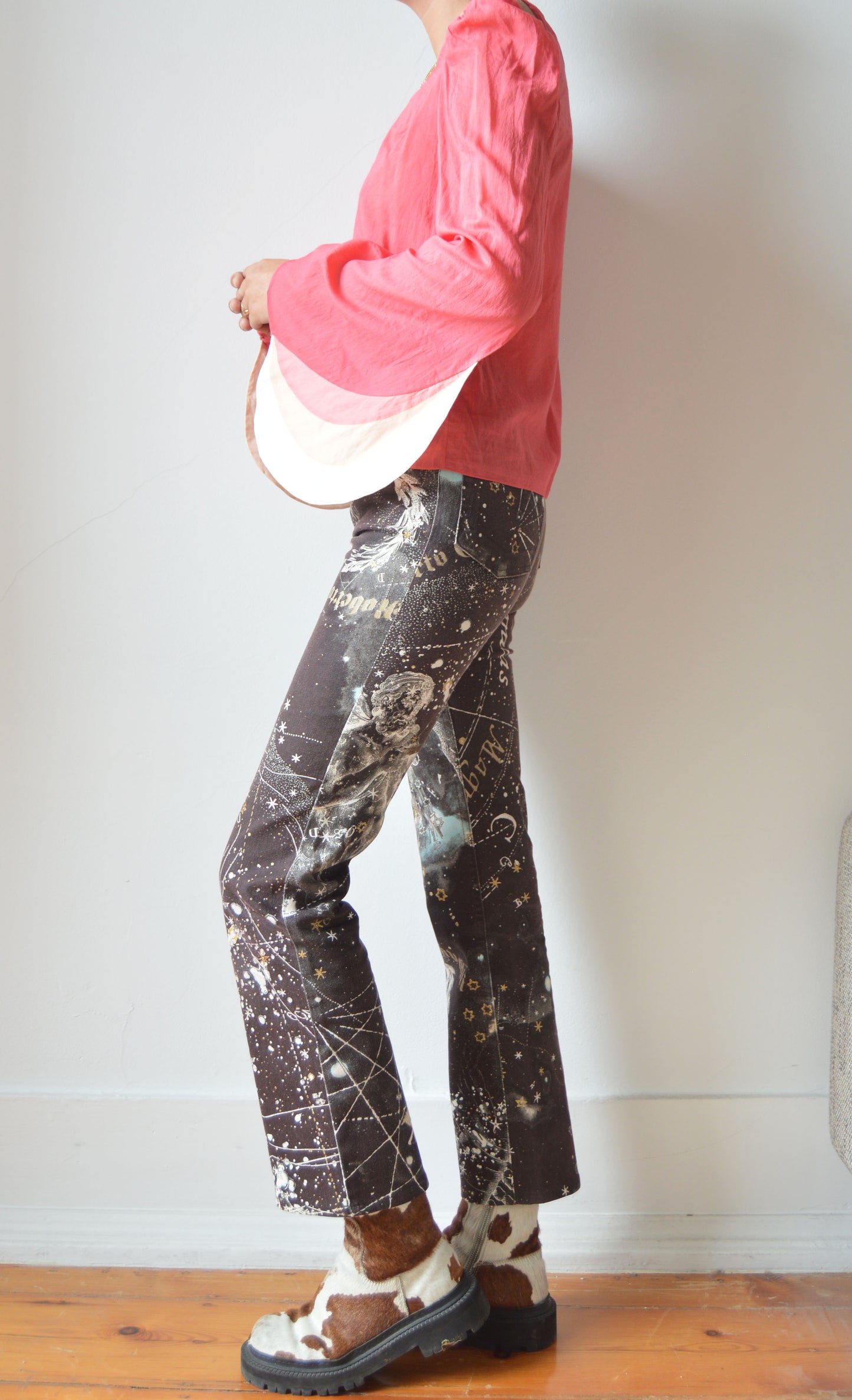 Vintage Chloé S/S 2002 Pink Blouse with Big Sleeves