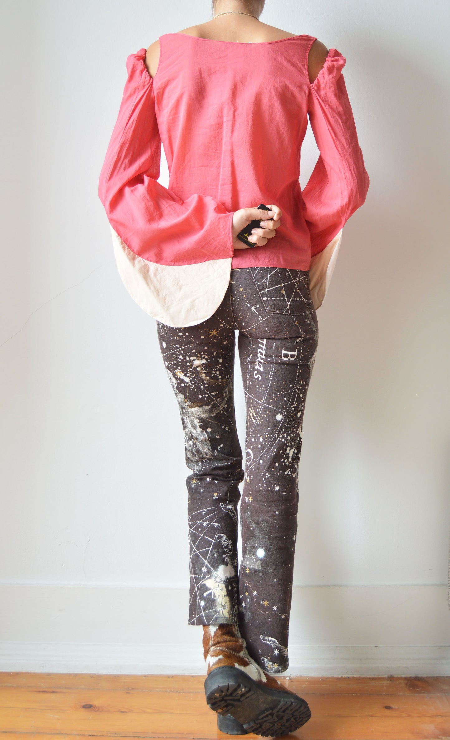 Vintage Chloé S/S 2002 Pink Blouse with Big Sleeves