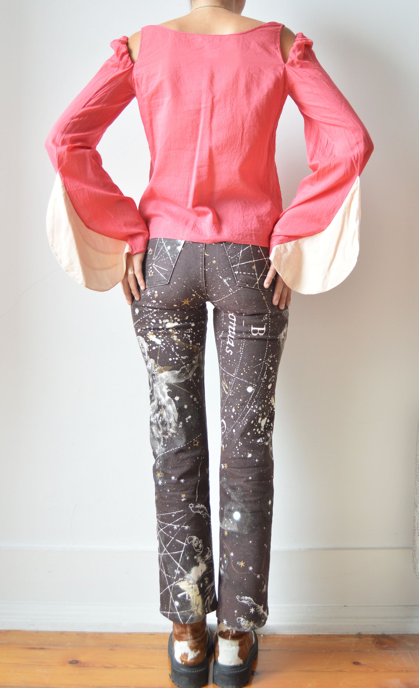 Vintage Chloé S/S 2002 Pink Blouse with Big Sleeves