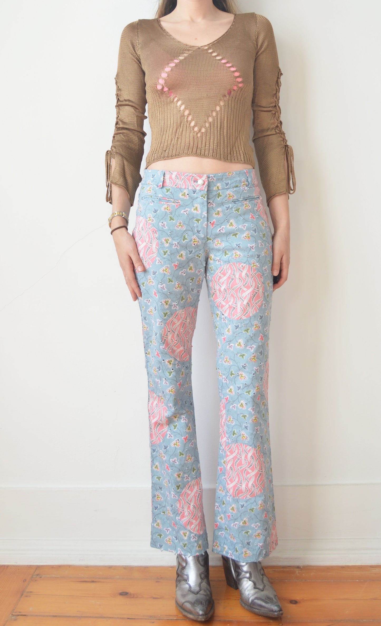 Vintage Christian Dior S/S 2003 Floral Jeans