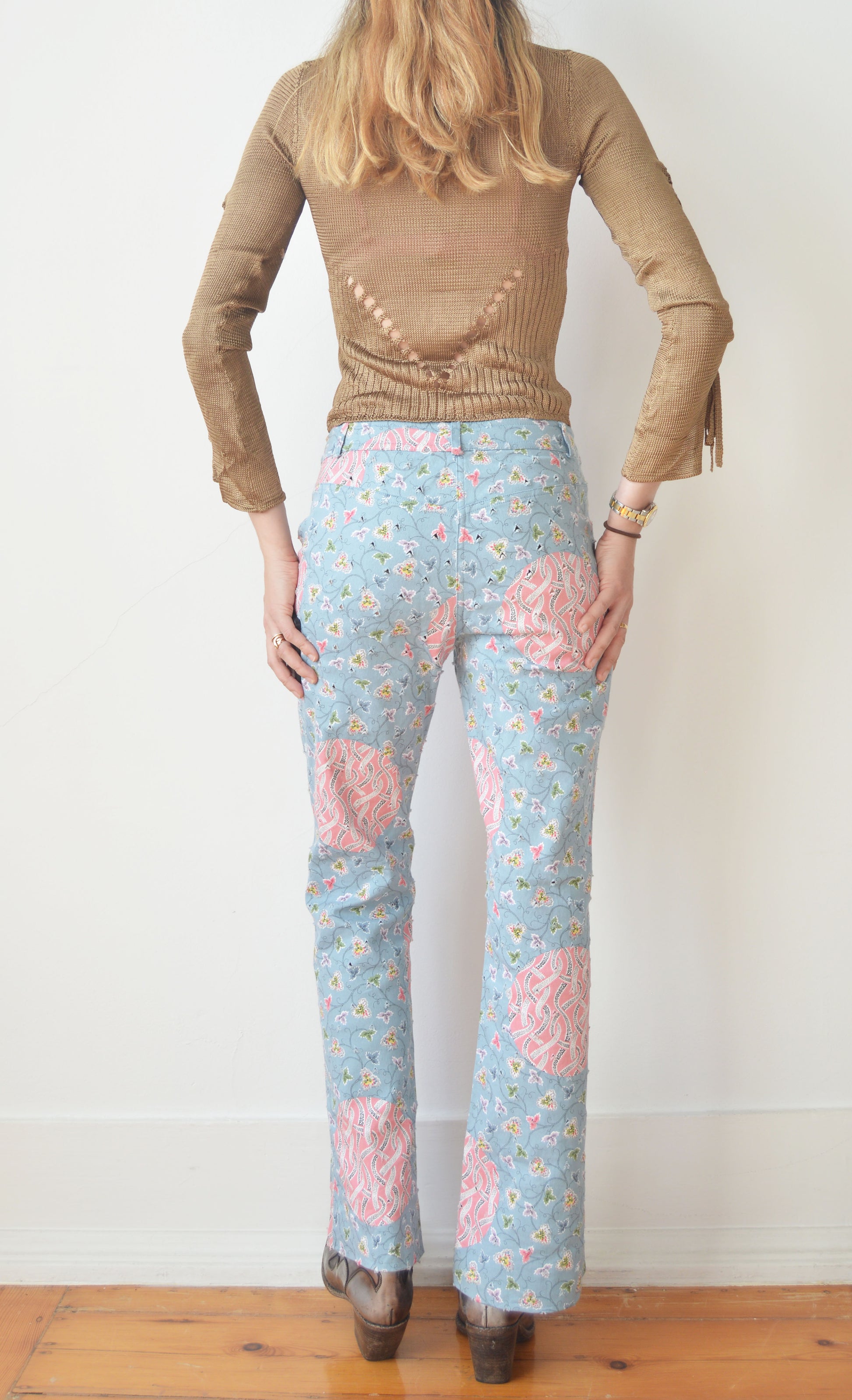 Vintage Christian Dior S/S 2003 Floral Jeans