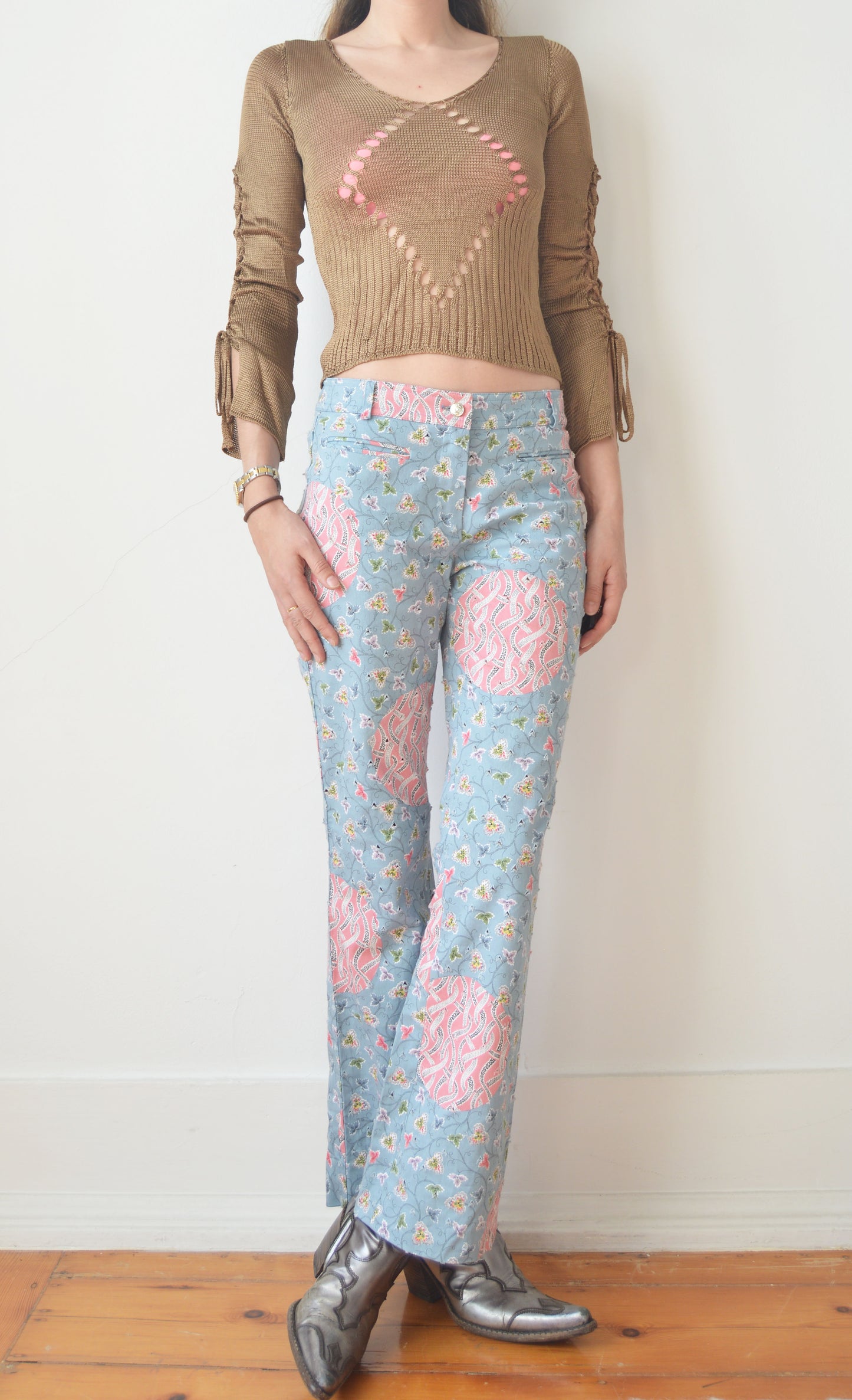 Vintage Christian Dior S/S 2003 Floral Jeans