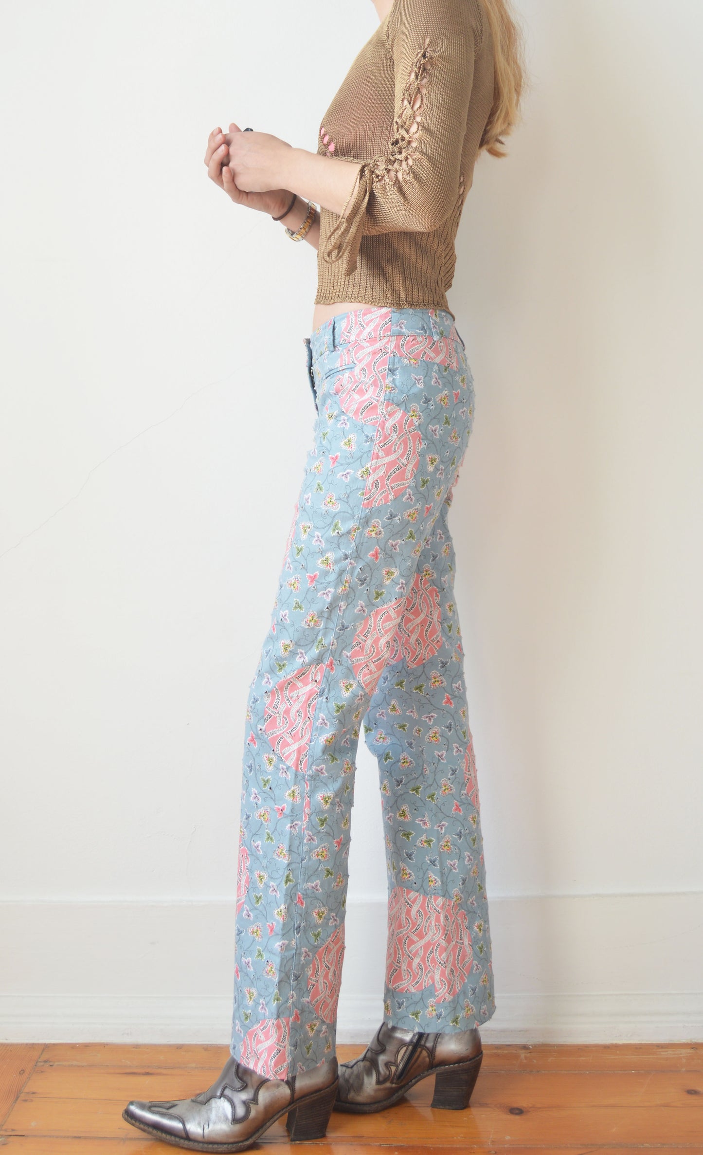 Vintage Christian Dior S/S 2003 Floral Jeans