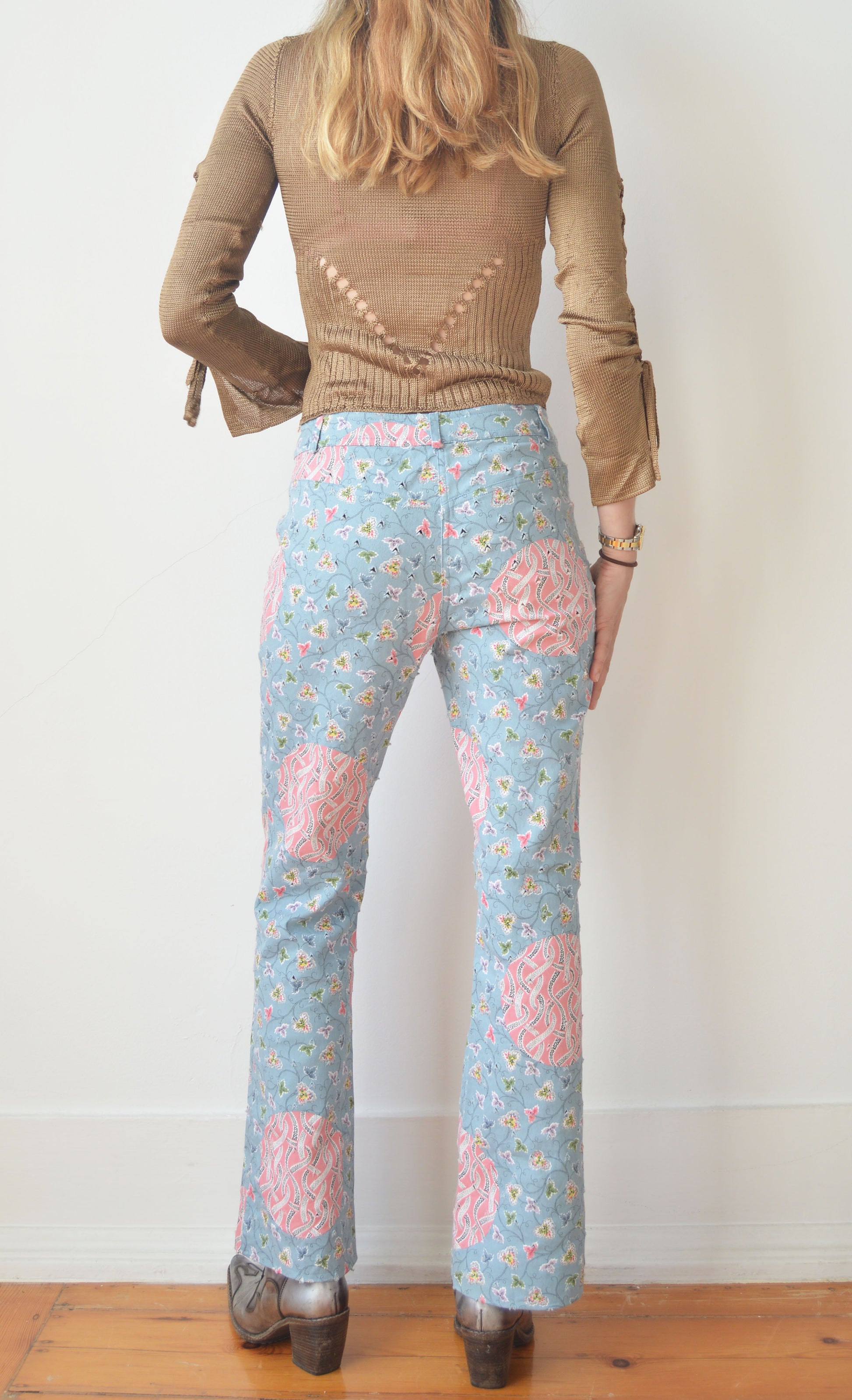 Vintage Christian Dior S/S 2003 Floral Jeans