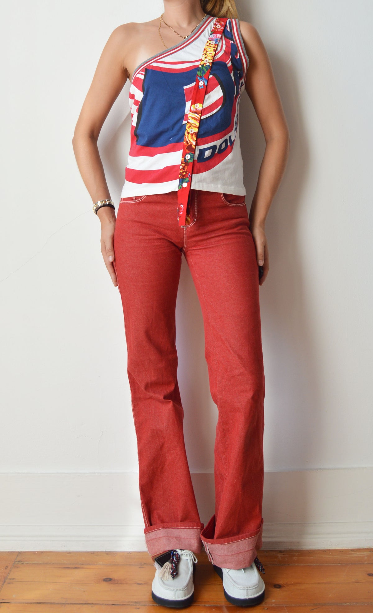 Vintage D&G S/S 2003 Asymmetric Tank Top