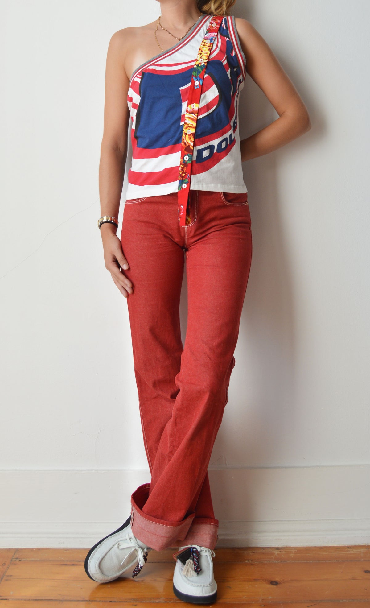 Vintage D&G S/S 2003 Asymmetric Tank Top