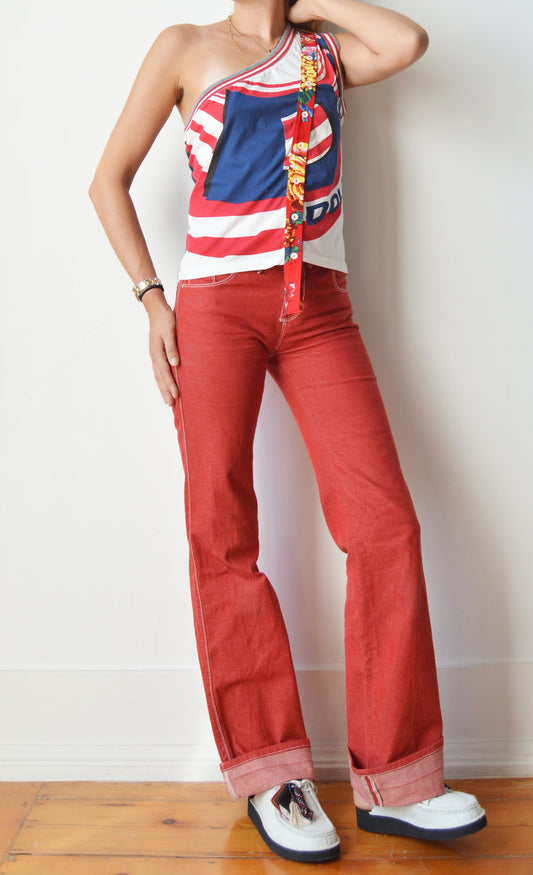 Vintage D&G S/S 2003 Asymmetric Tank Top