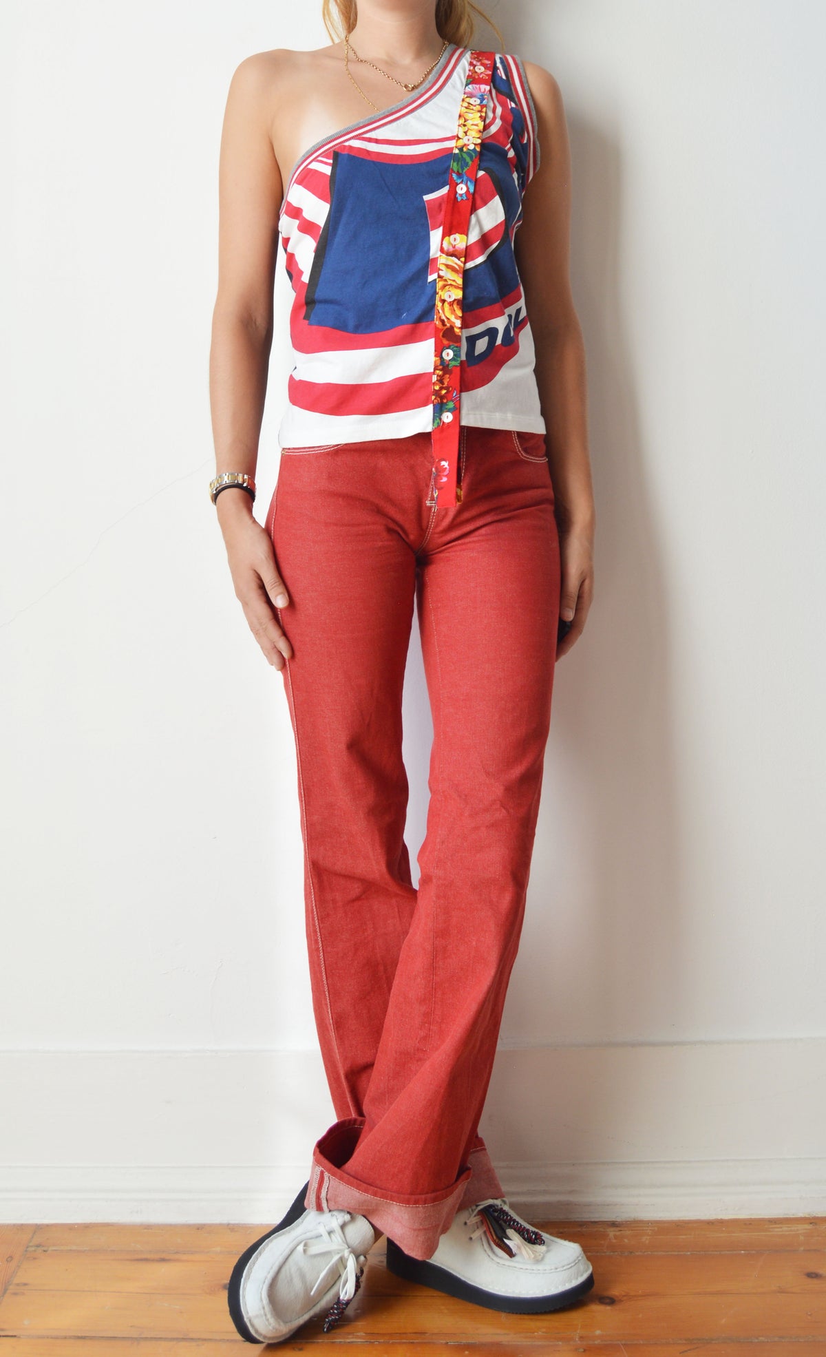 Vintage D&G S/S 2003 Asymmetric Tank Top