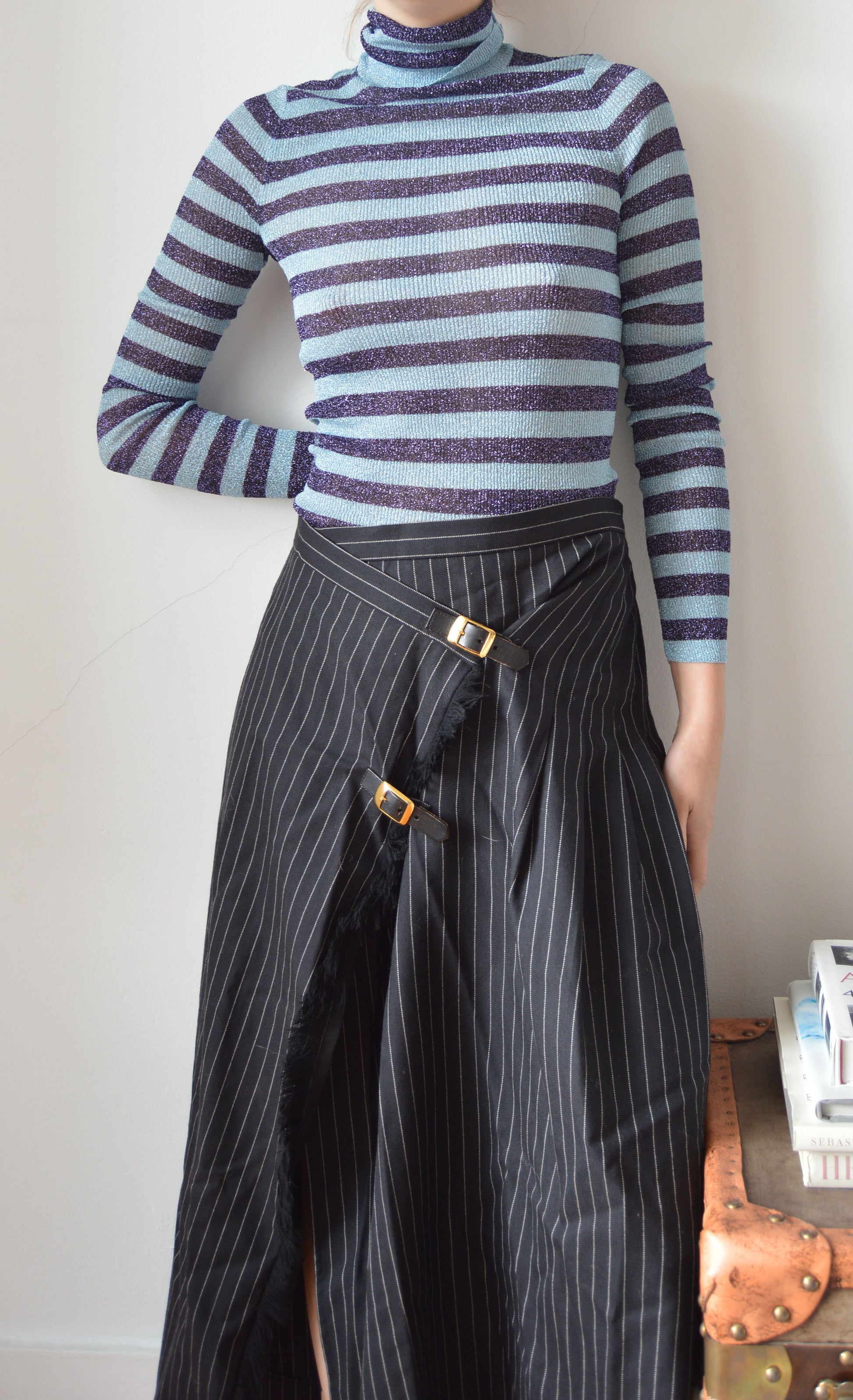 vintage dolce & gabbana f/w 2000 sparkly turtleneck 3