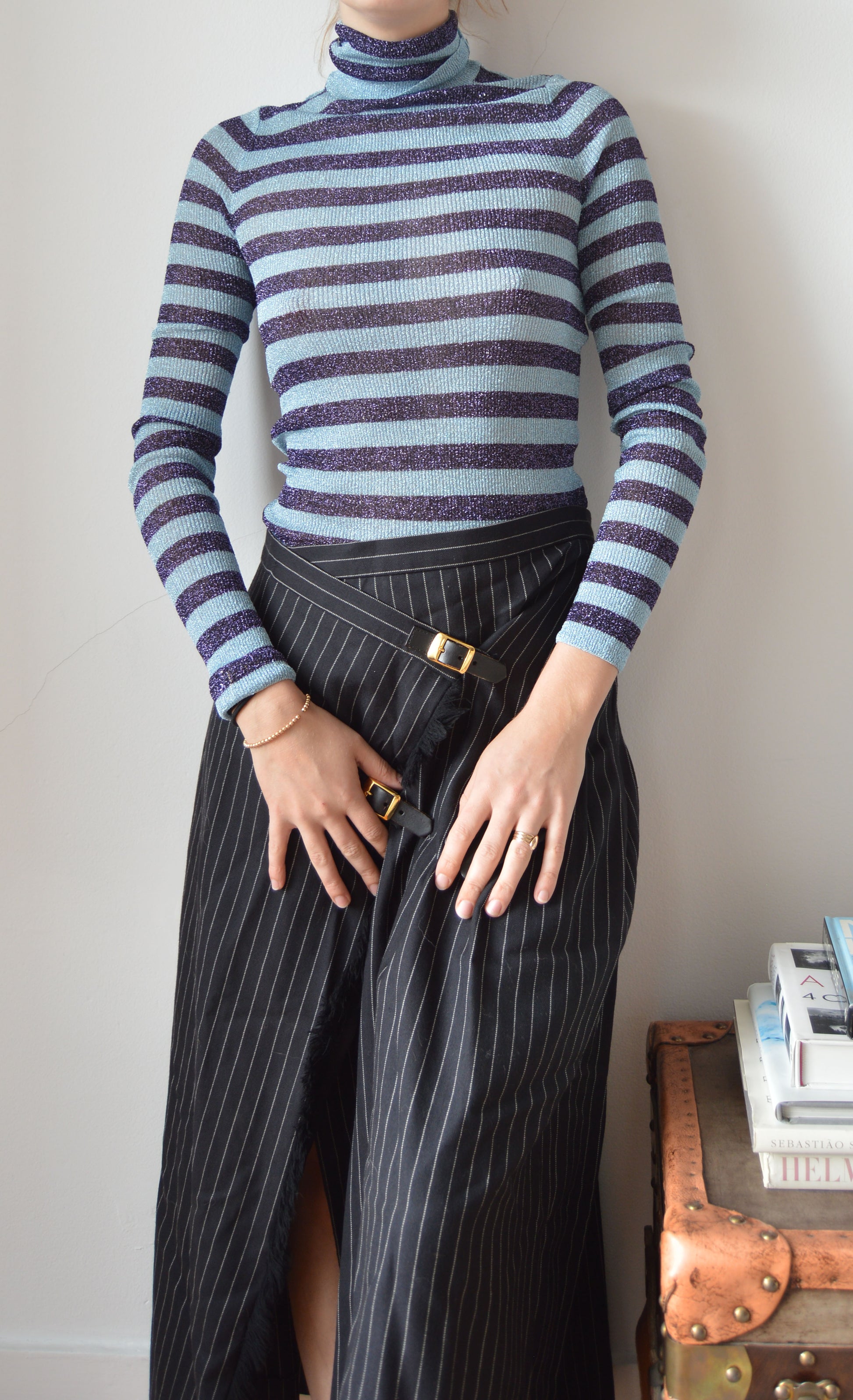 vintage dolce & gabbana f/w 2000 sparkly turtleneck 3