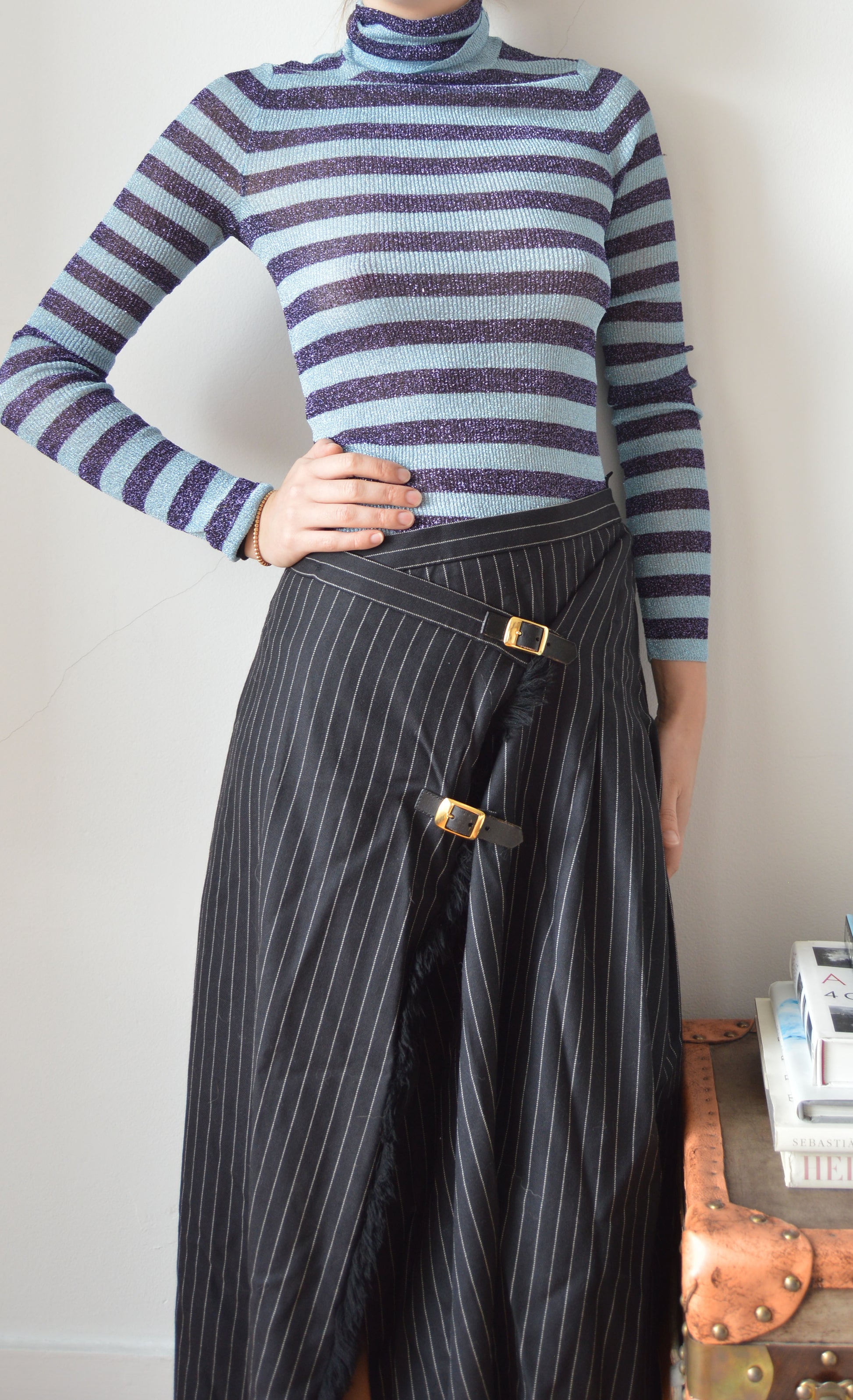 vintage dolce & gabbana f/w 2000 sparkly turtleneck 3