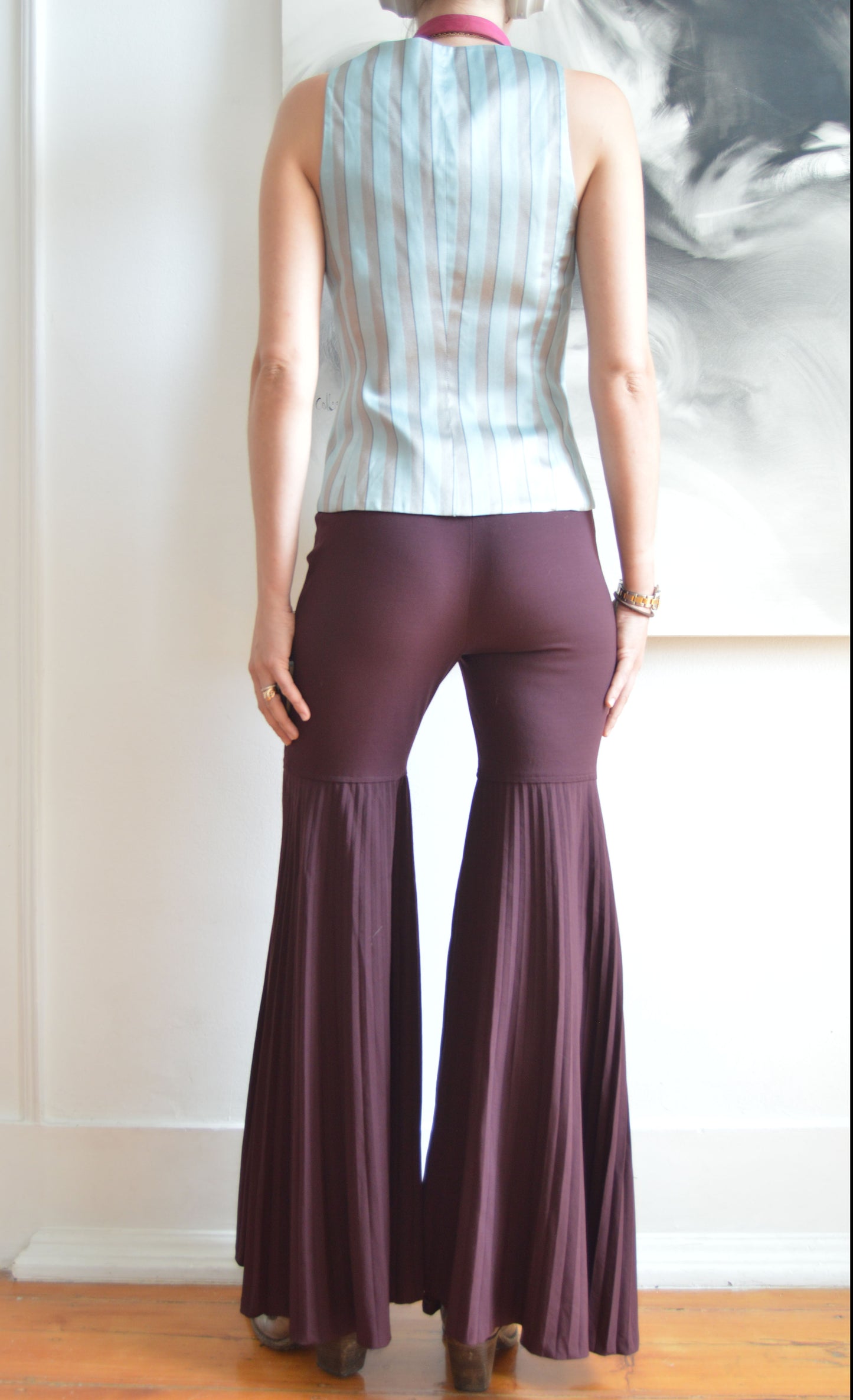 Vintage Dolce & Gabbana F/W 2000 Purple Pleated Trousers