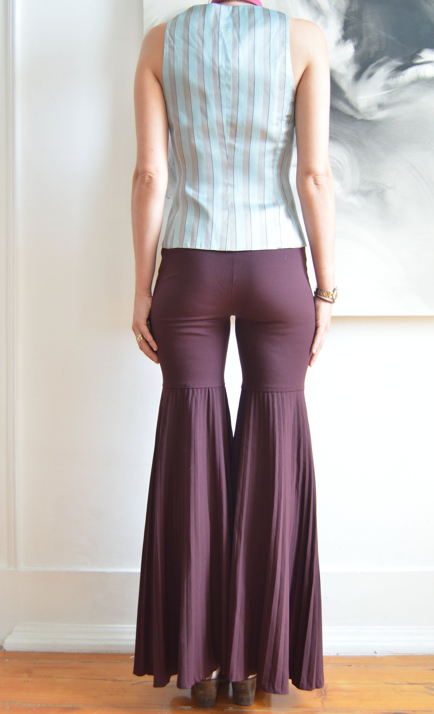 Vintage Dolce & Gabbana F/W 2000 Purple Pleated Trousers