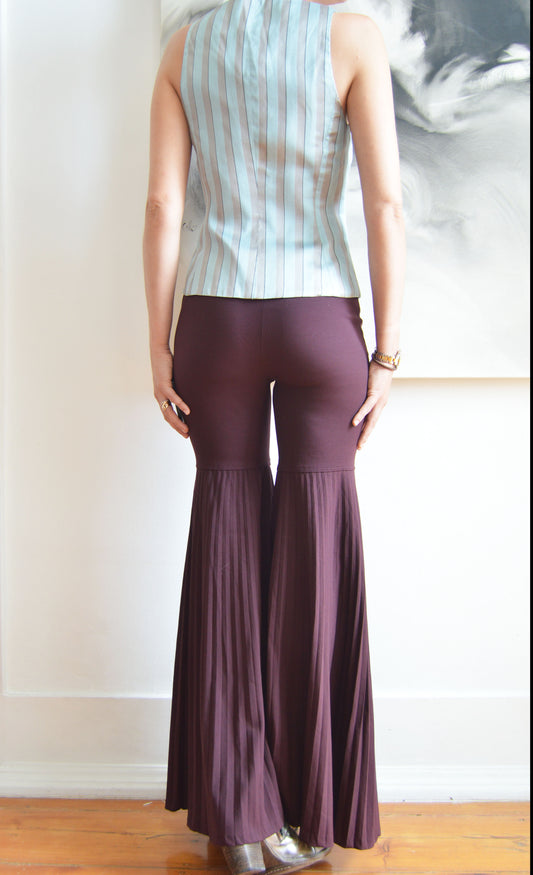 Vintage Dolce & Gabbana F/W 2000 Purple Pleated Trousers