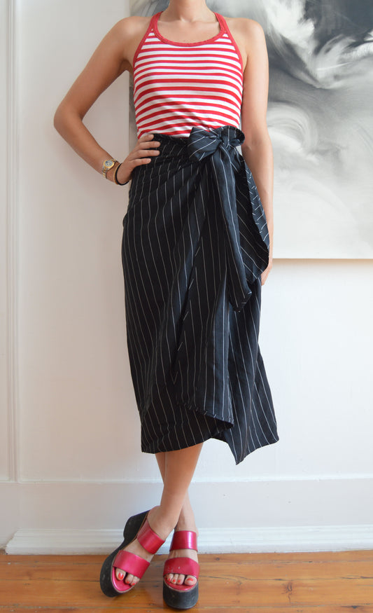 vintage dolce gabbana ss 2003 striped tank top
