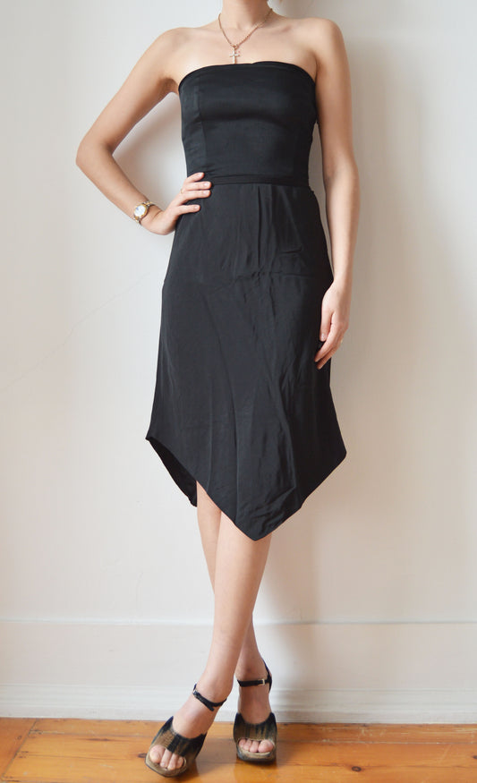 Vintage Emporio Armani Black Strapless Dress