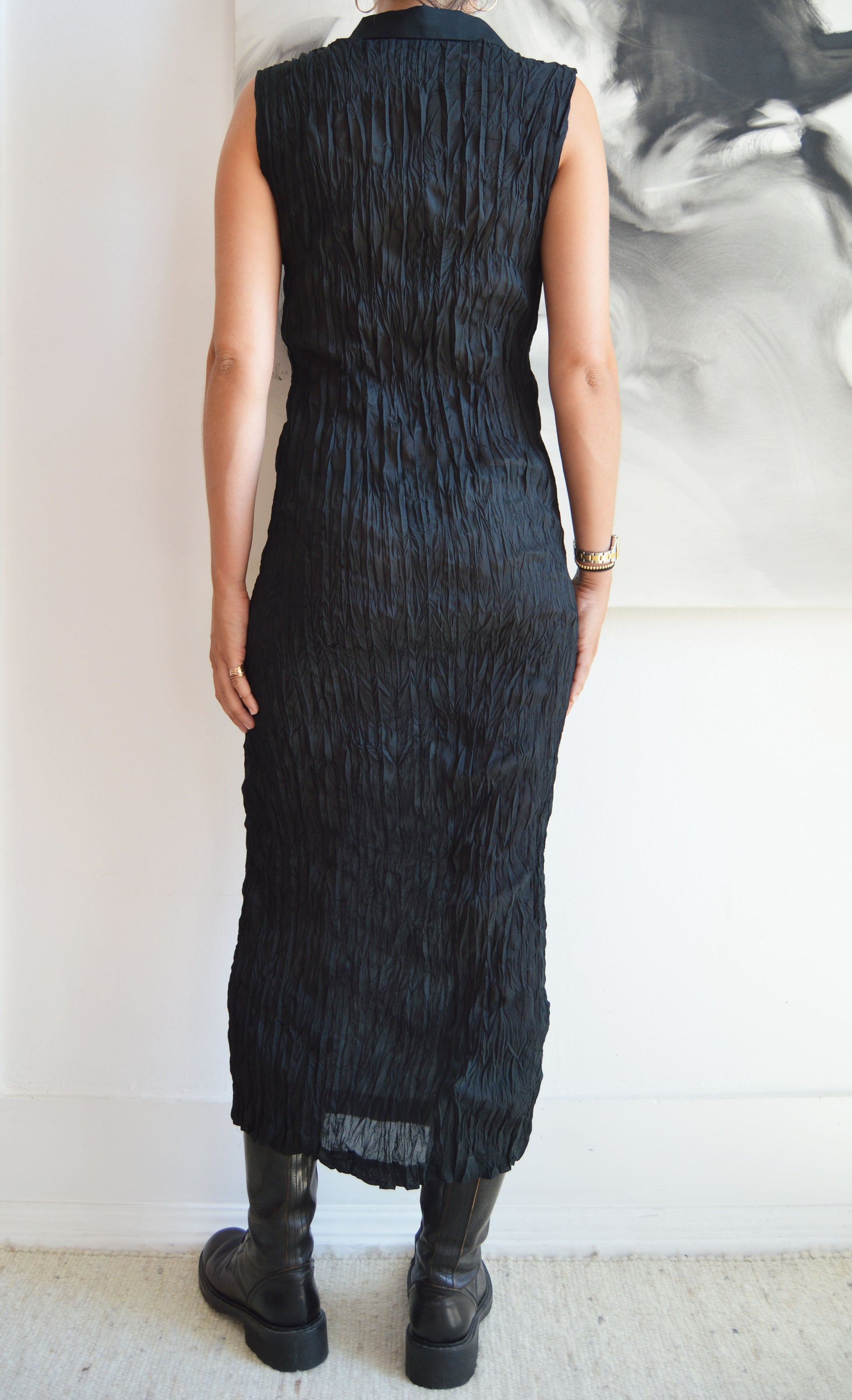 vintage gff gianfranco ferre black maxi dress