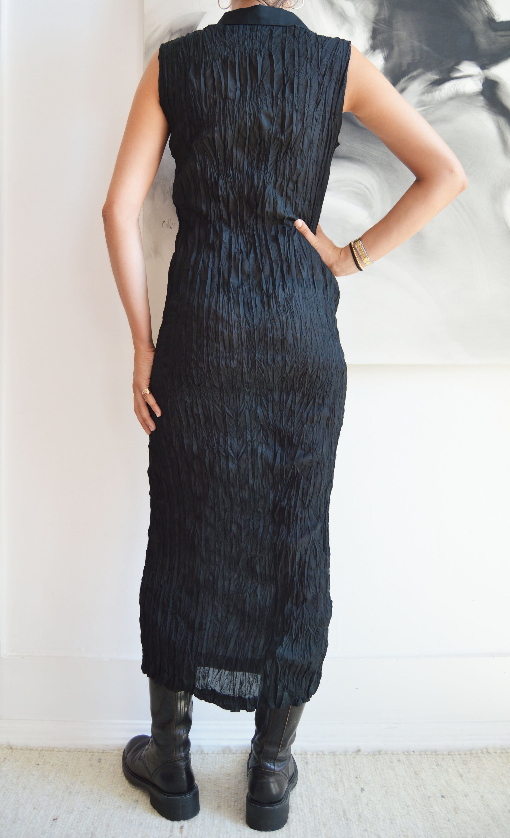 vintage gff gianfranco ferre black maxi dress