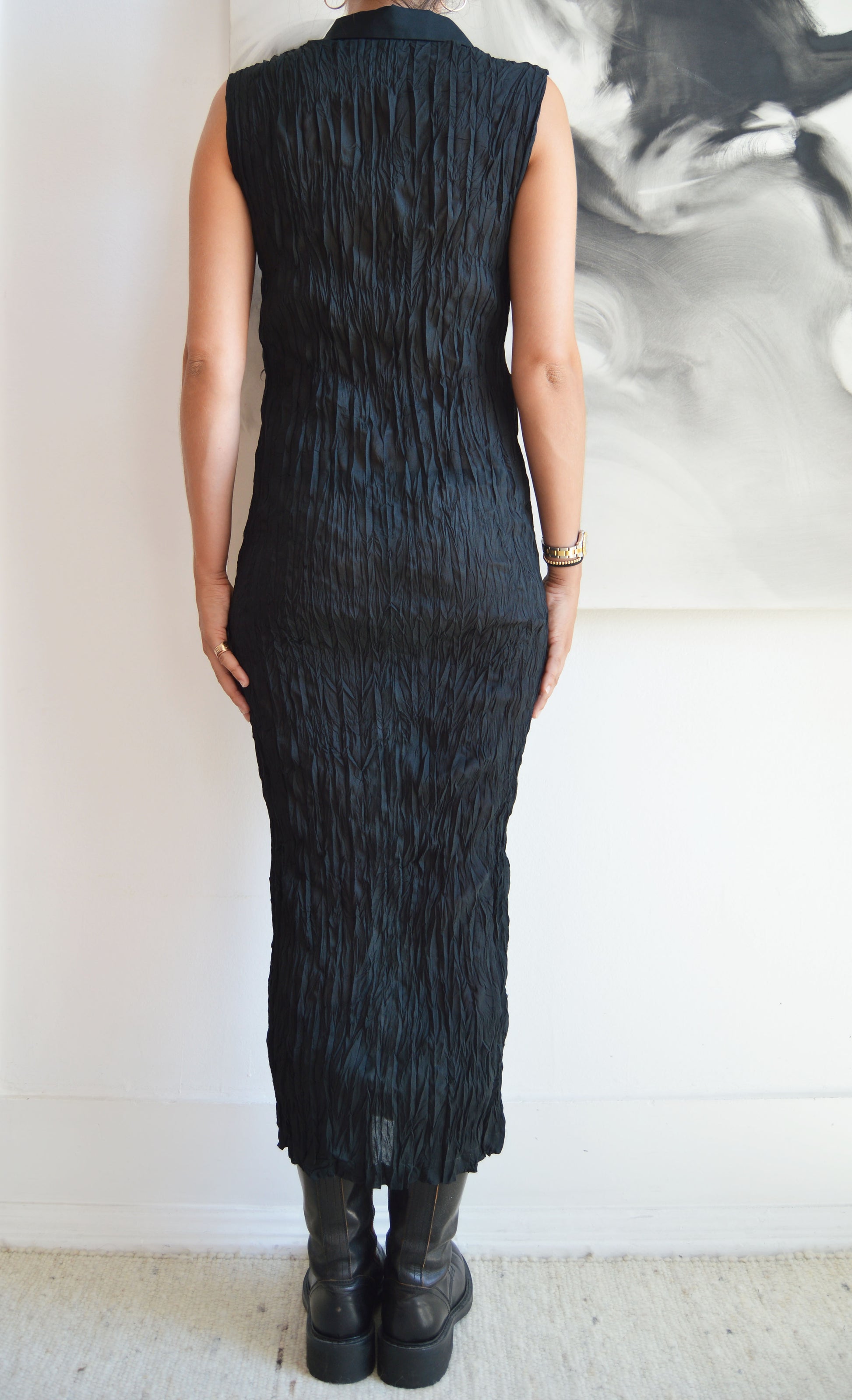 vintage gff gianfranco ferre black maxi dress
