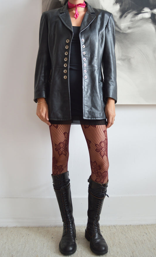 vintage gianfranco ferre leather jacket
