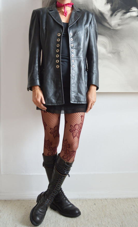 vintage gianfranco ferre leather jacket