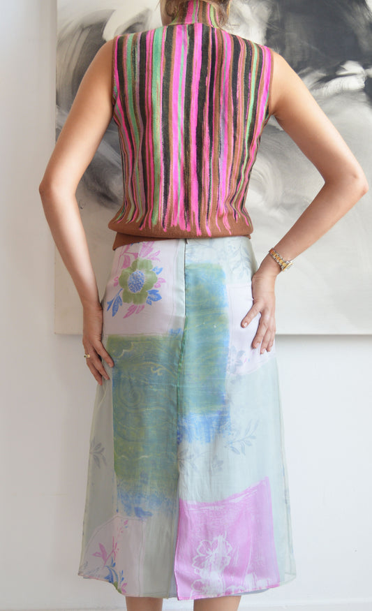 Vintage Gianni Versace Couture F/W 2001 Sleeveless Turtleneck