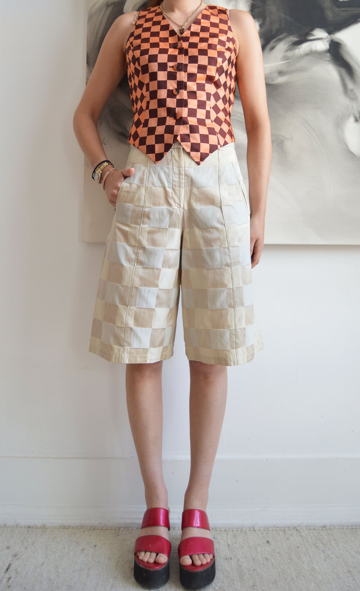 Vintage Giorgio Armani Silk Shorts