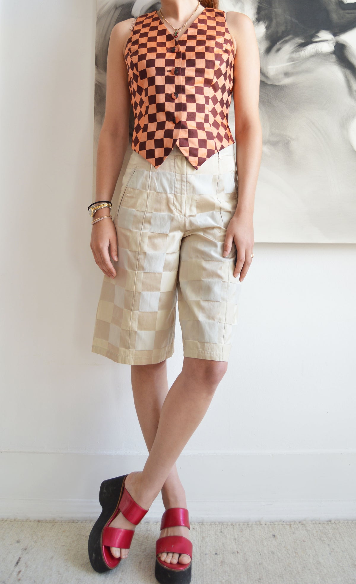 Vintage Giorgio Armani Silk Shorts