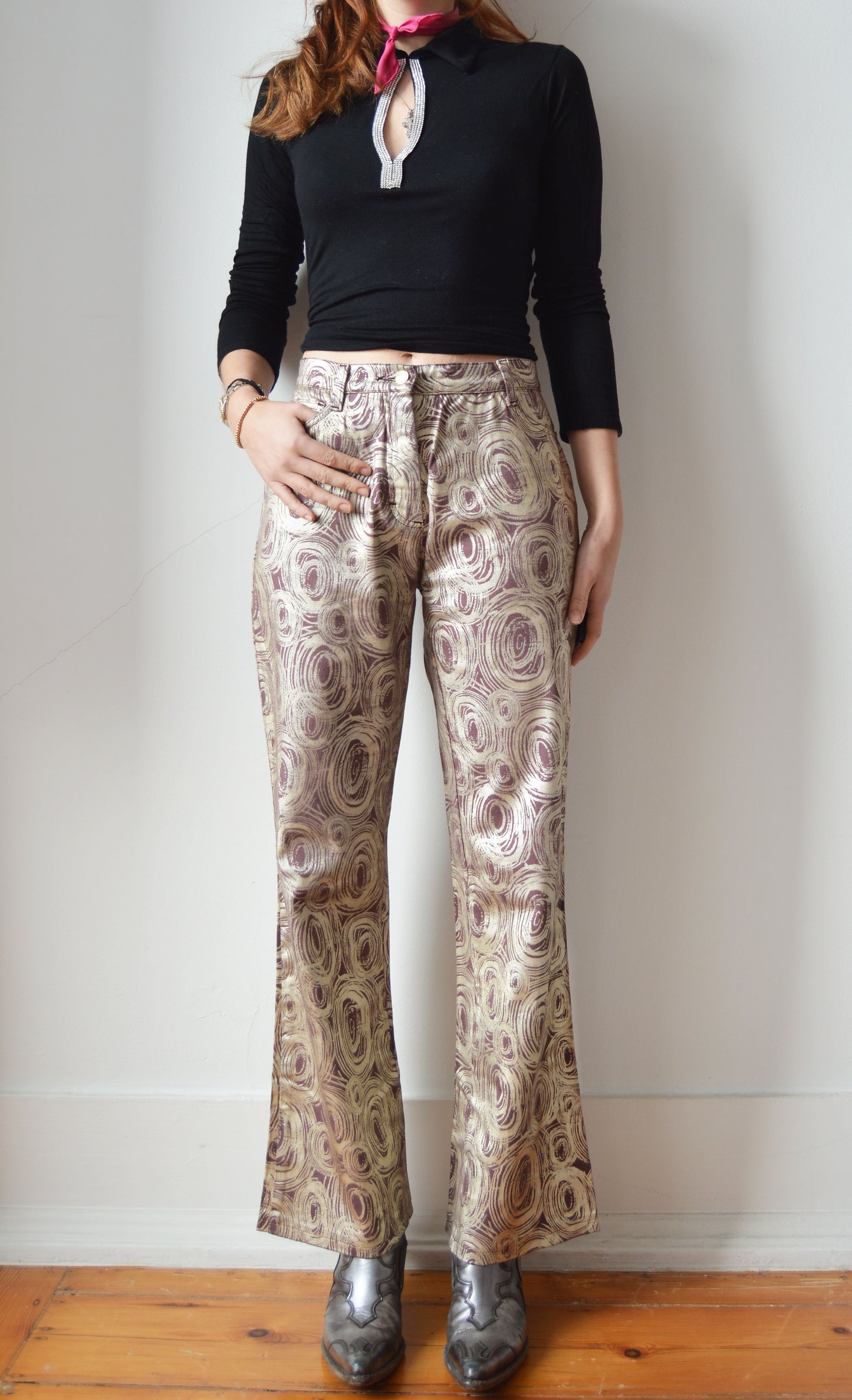 Vintage Iceberg Metallic Jeans