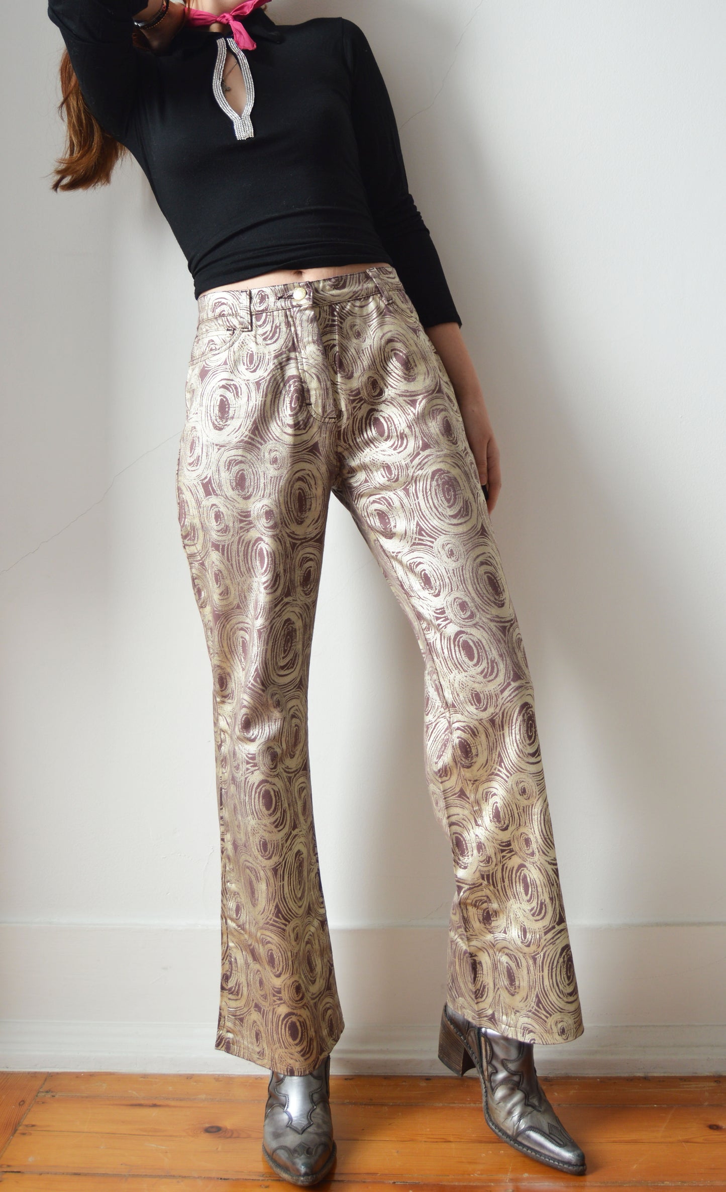 Vintage Iceberg Metallic Jeans
