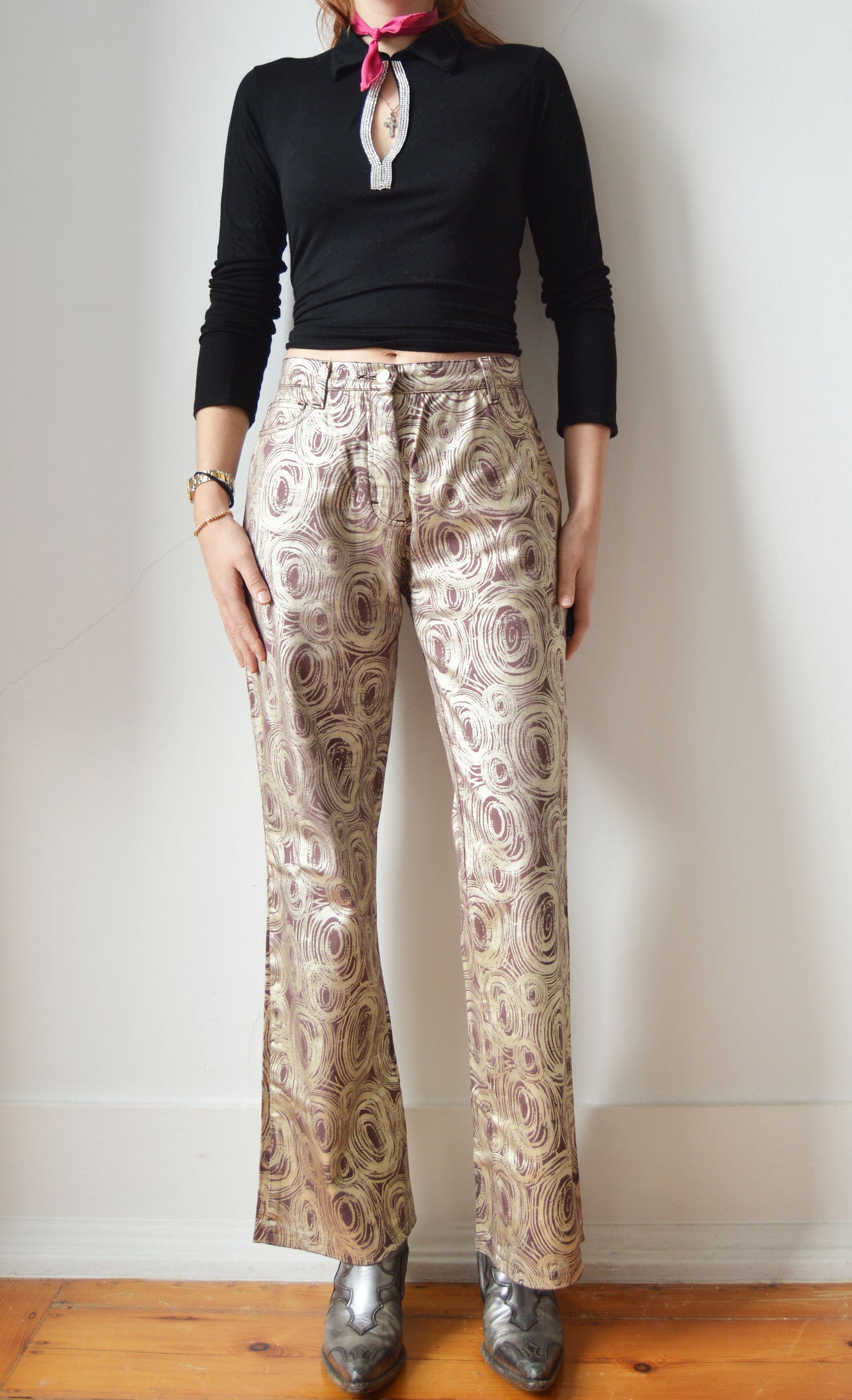 Vintage Iceberg Metallic Jeans